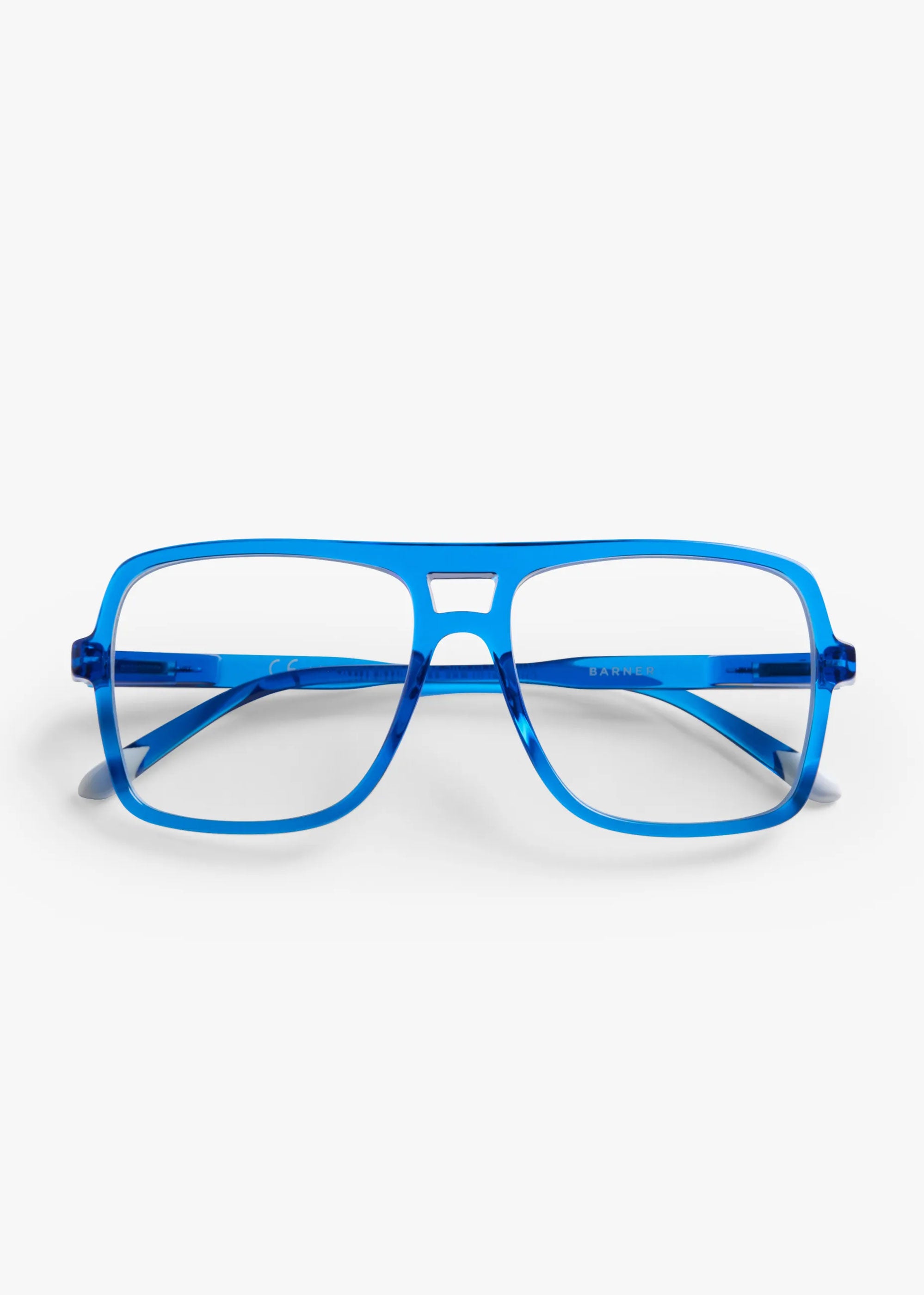Barner Jake Glossy Blue Light Glasses - Electric Blue