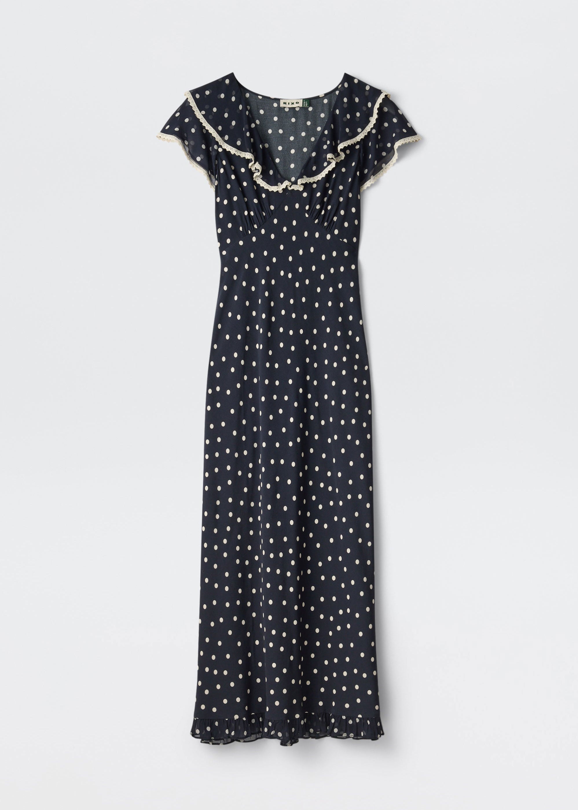 Rixo Bethea Midi Dress - Layla Dot Navy