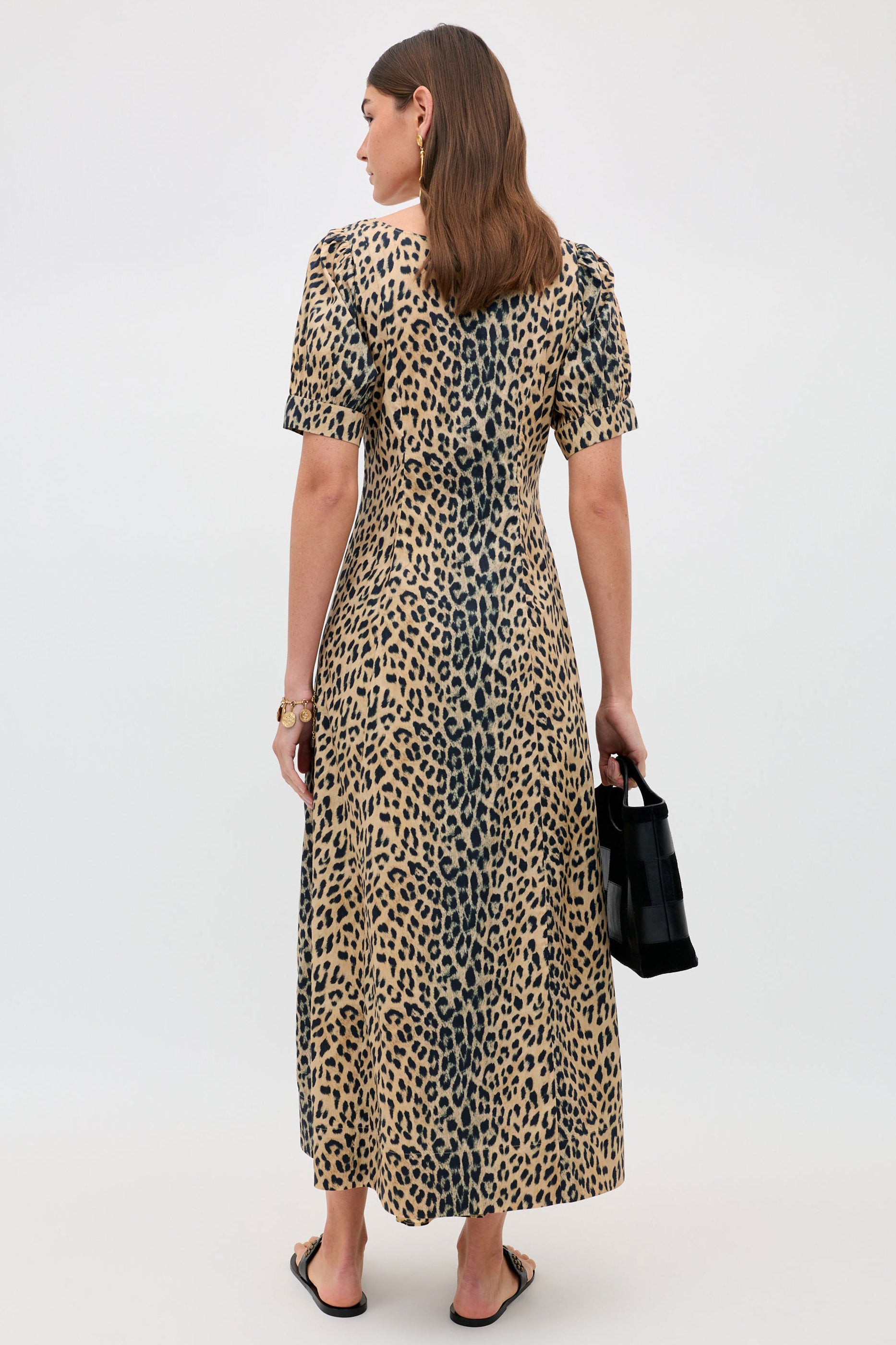 Rixo Kathleen Dress - Nina Leopard Brown