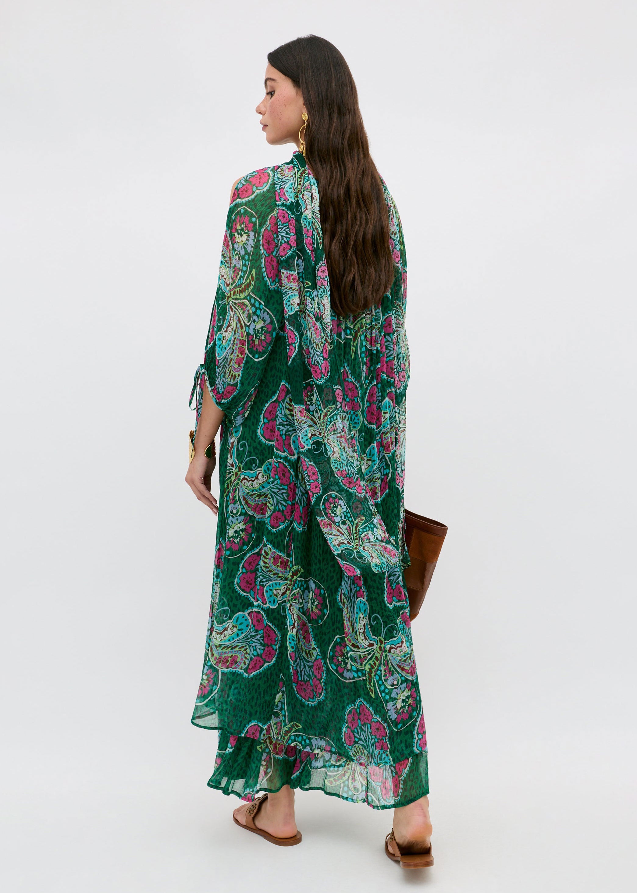 Rixo Hayden Dress - Butterfly Bloom Green