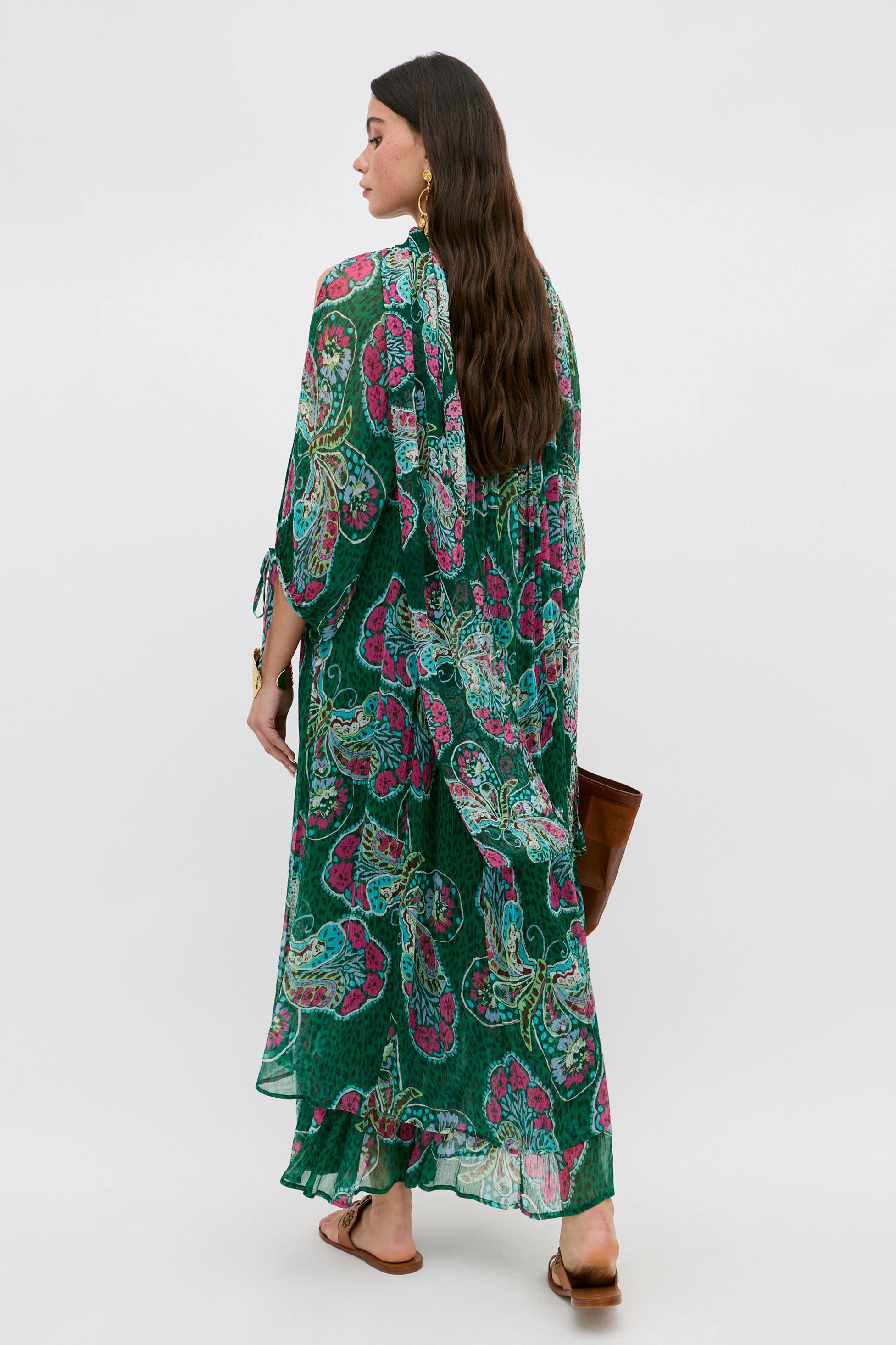 Rixo Hayden Dress - Butterfly Bloom Green