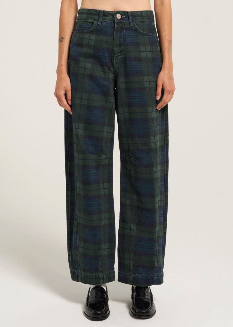 Damson Madder Neve Jeans - Over Dye Check