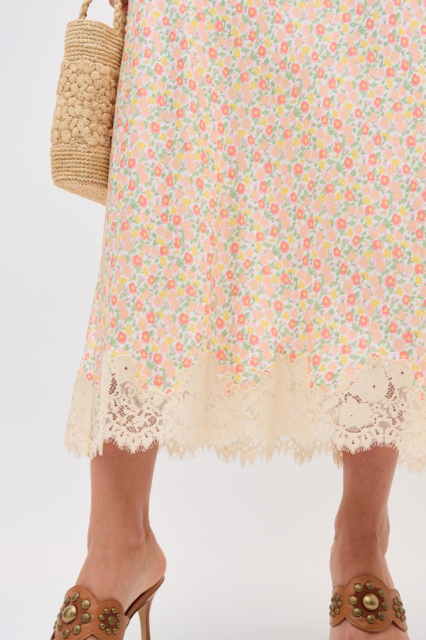 Rixo Matilde Skirt - Katie Floral Cream