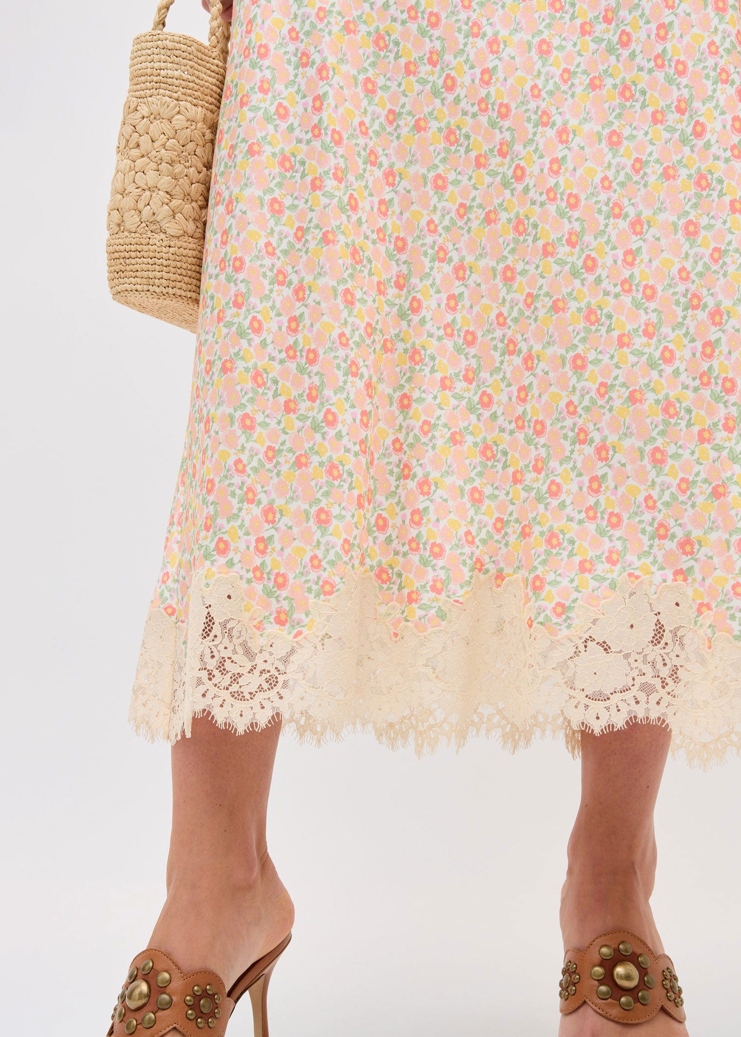 Rixo Matilde Skirt - Katie Floral Cream