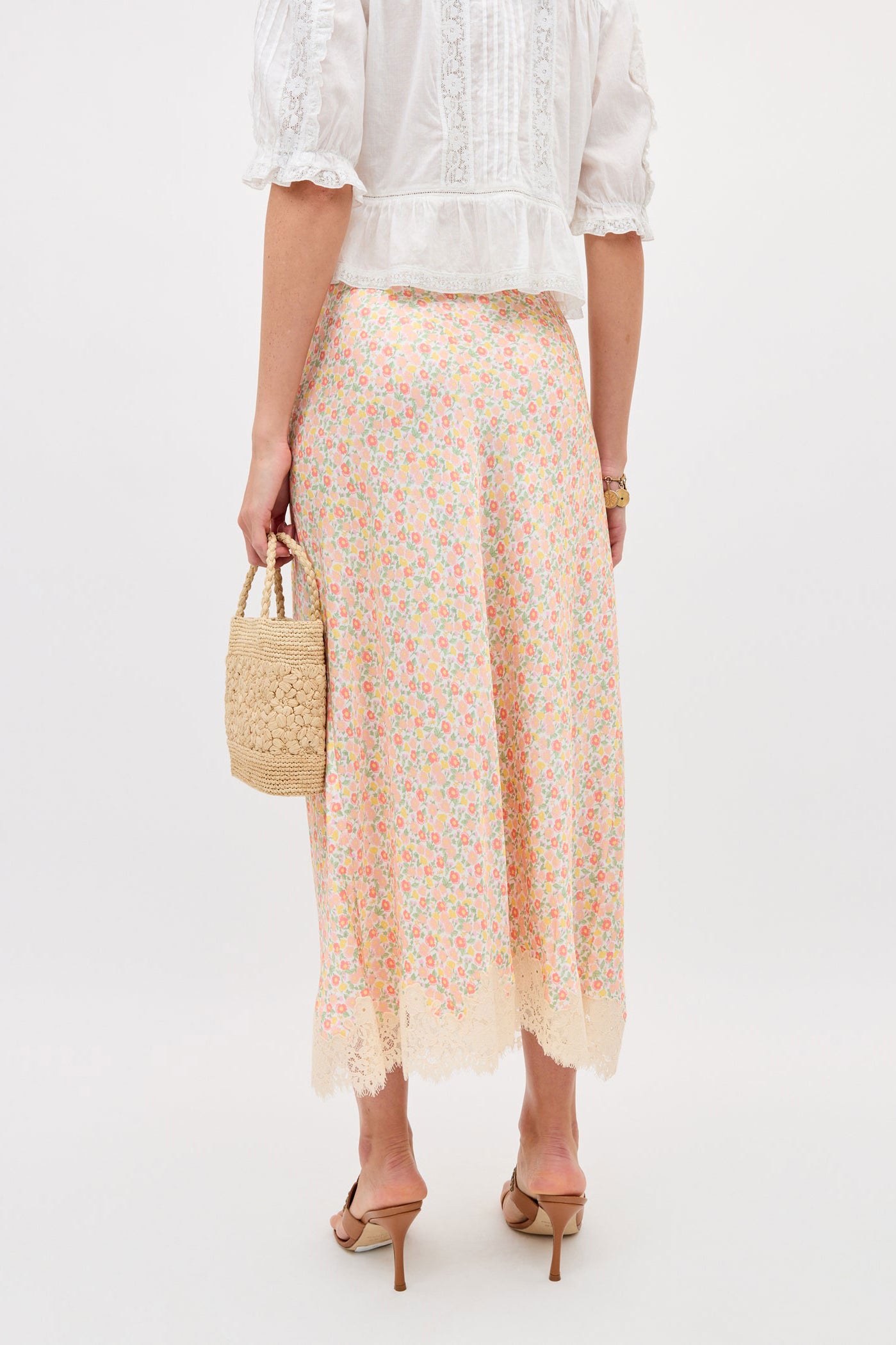 Rixo Matilde Skirt - Katie Floral Cream