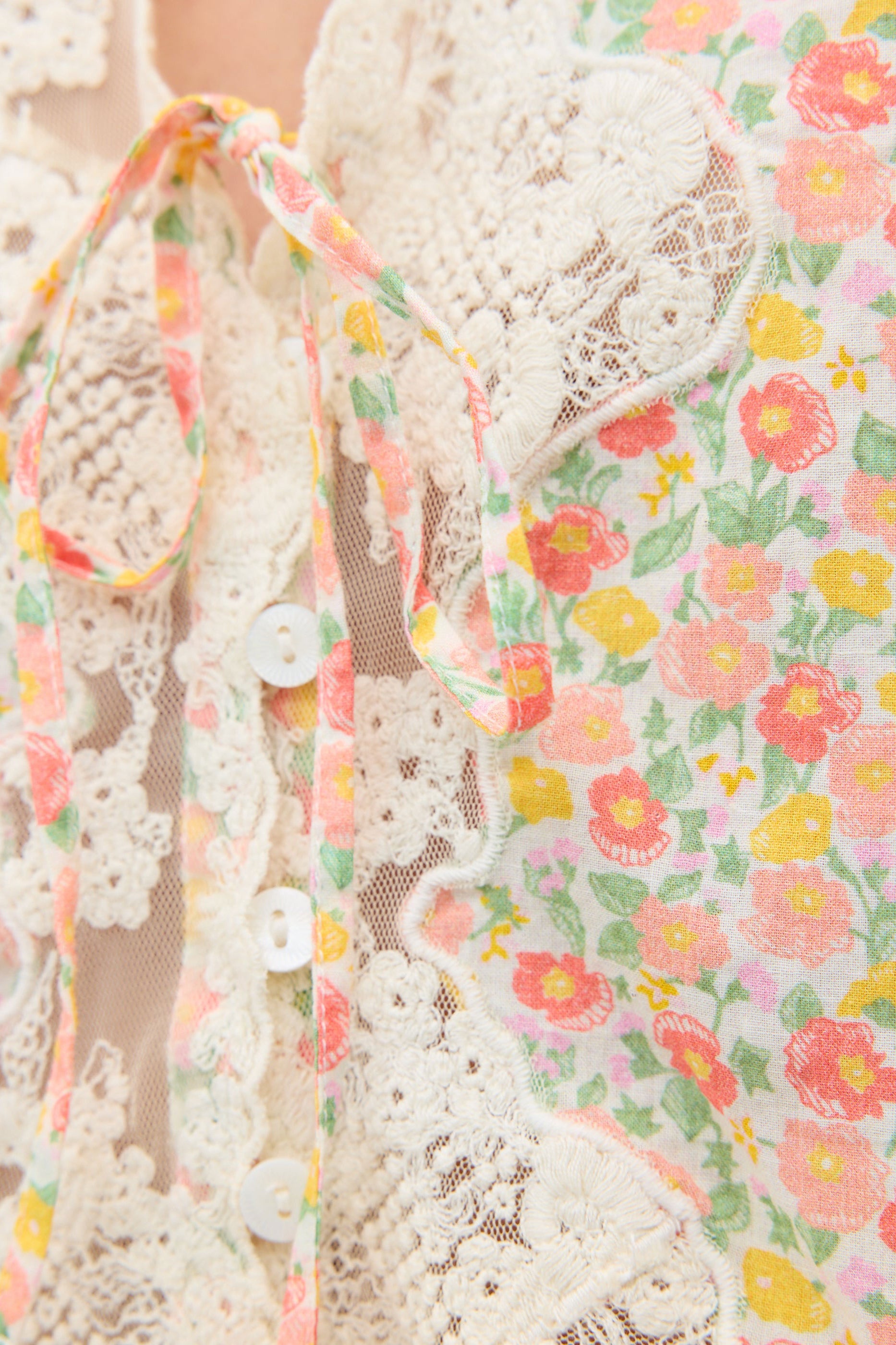 Rixo Ursula Cotton Top - Katie Floral Cream