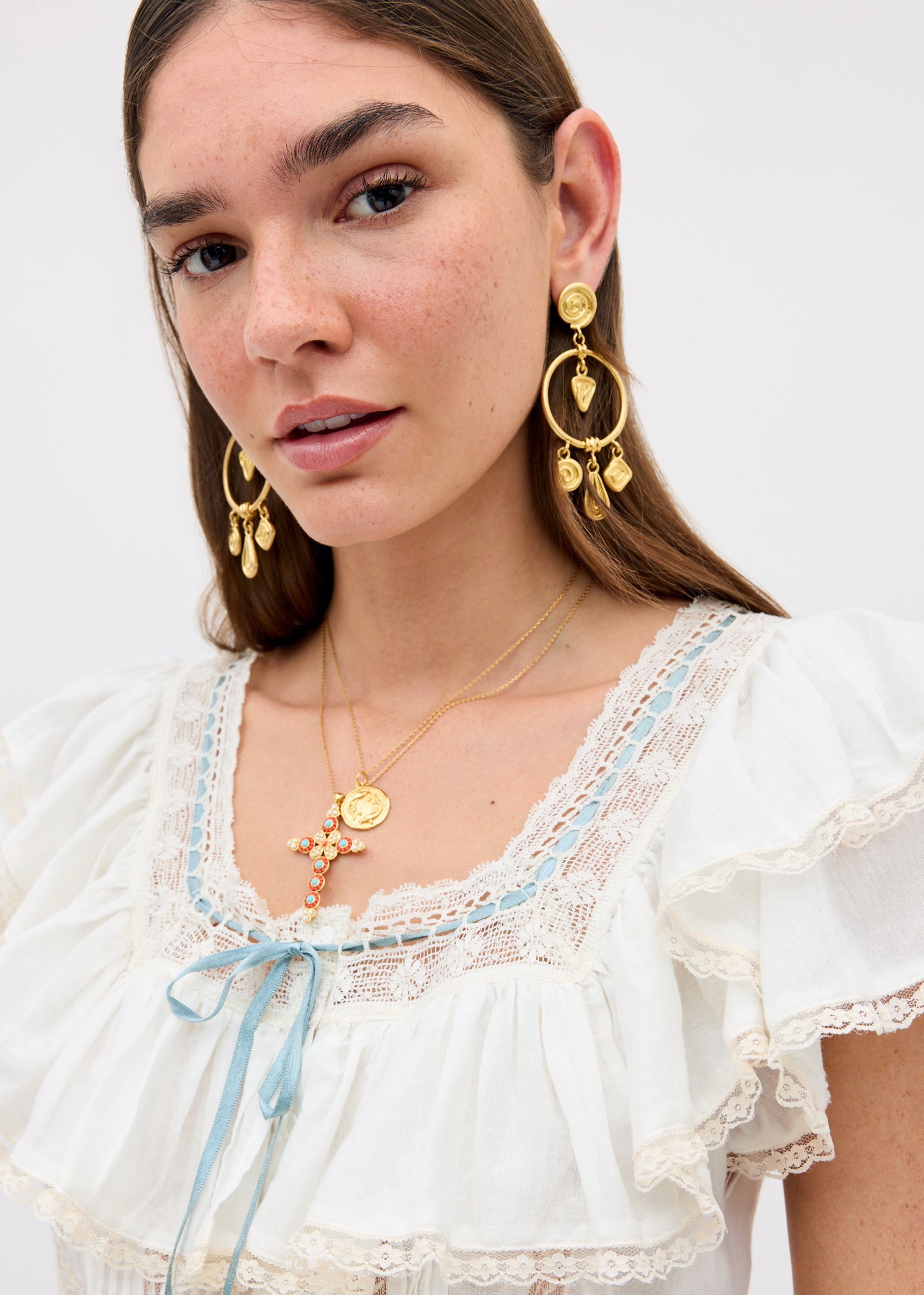 Rixo Thome 18-Karat Gold-Plated Earrings