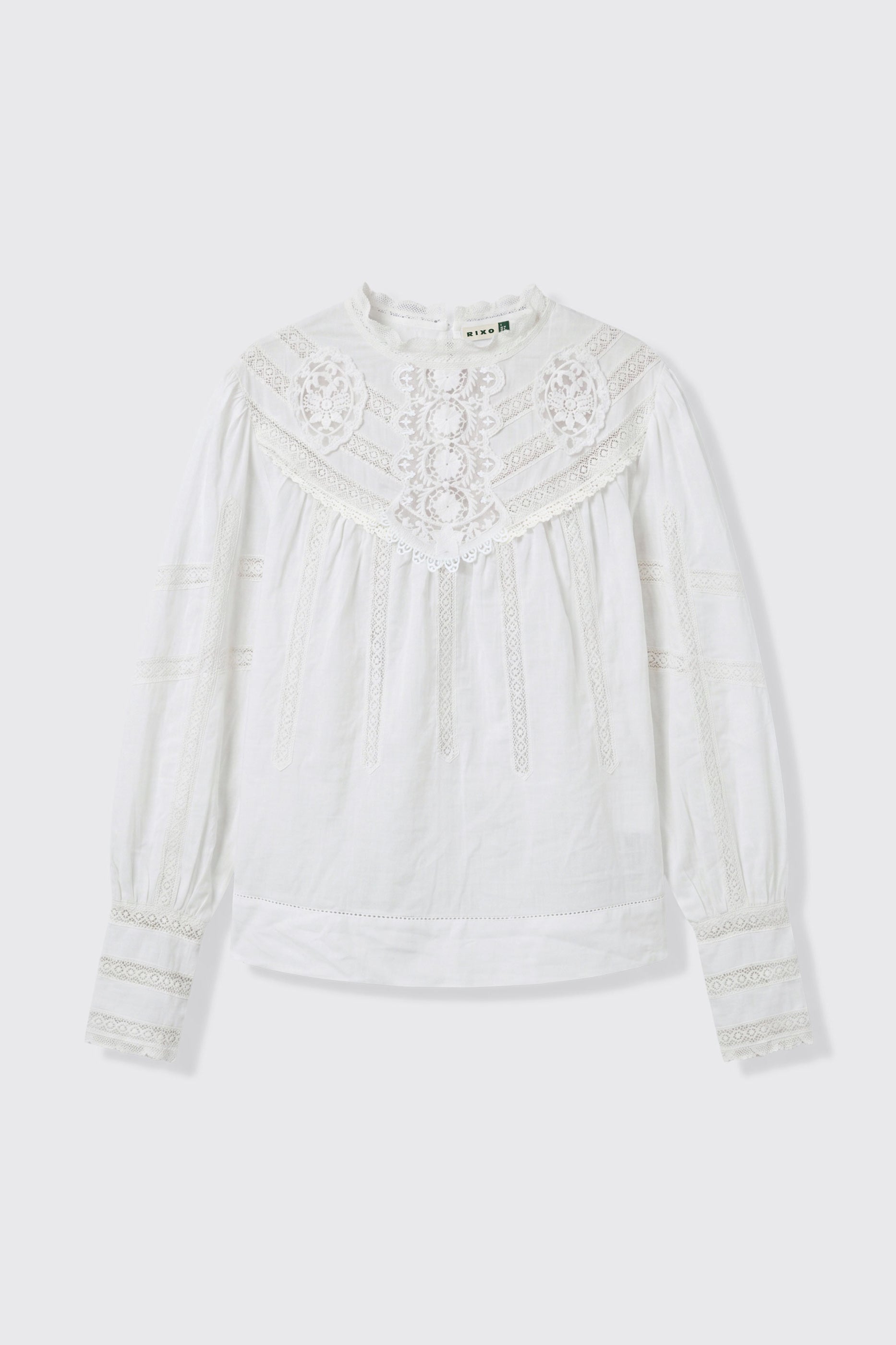 Rixo Tamzin Cotton Top - Cream