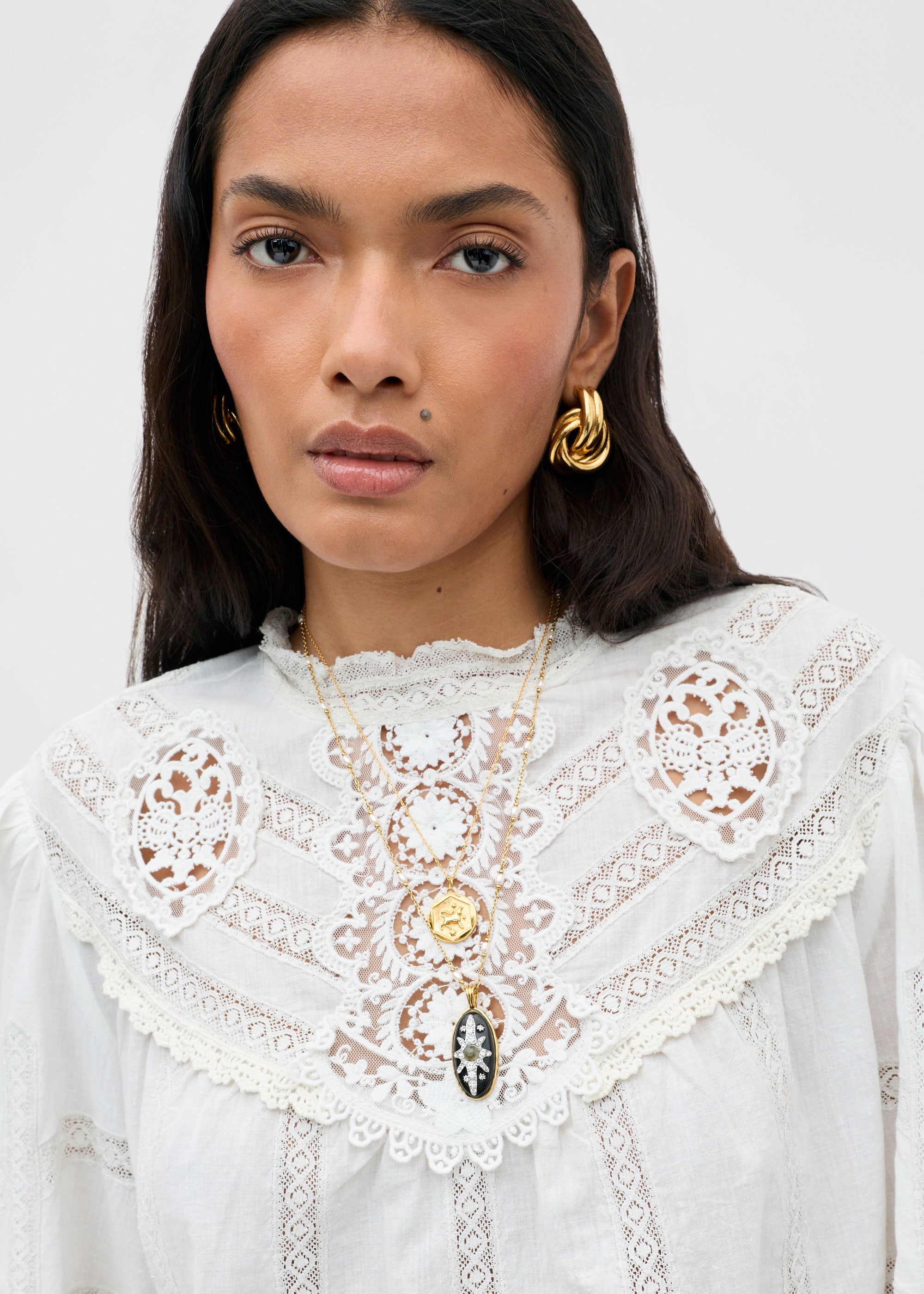 Rixo Tamzin Cotton Top - Cream