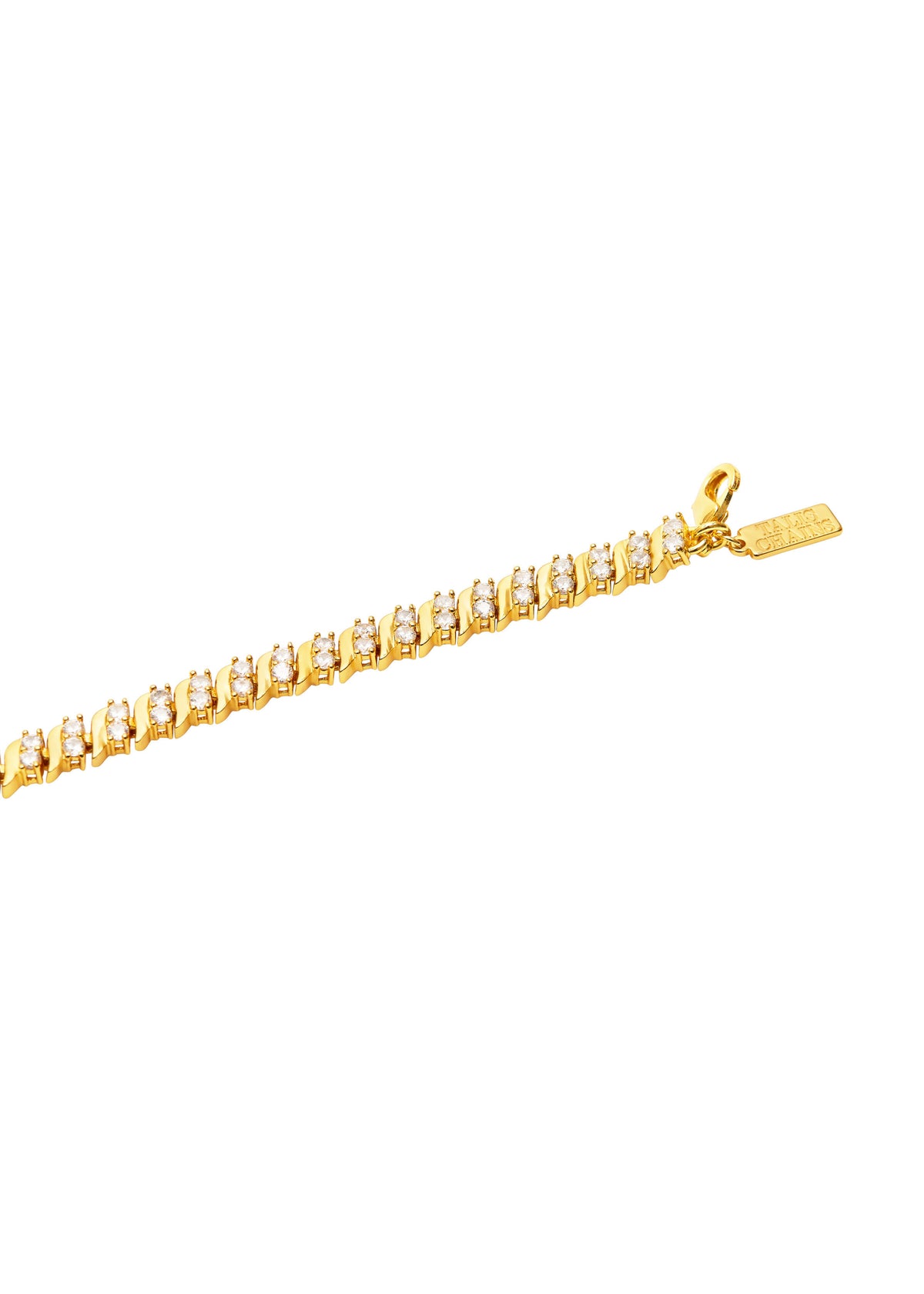 Talis Chains Ridged Tennis Bracelet - CZ