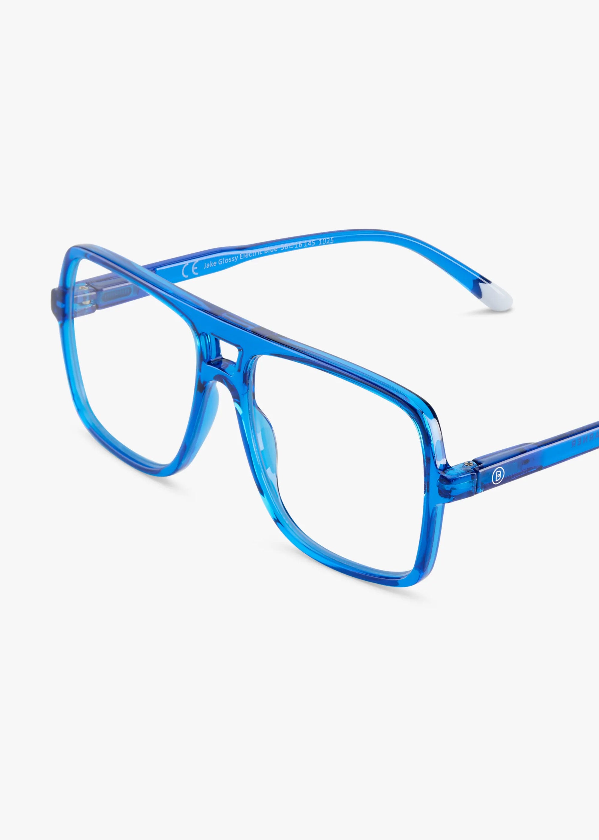 Barner Jake Glossy Blue Light Glasses - Electric Blue