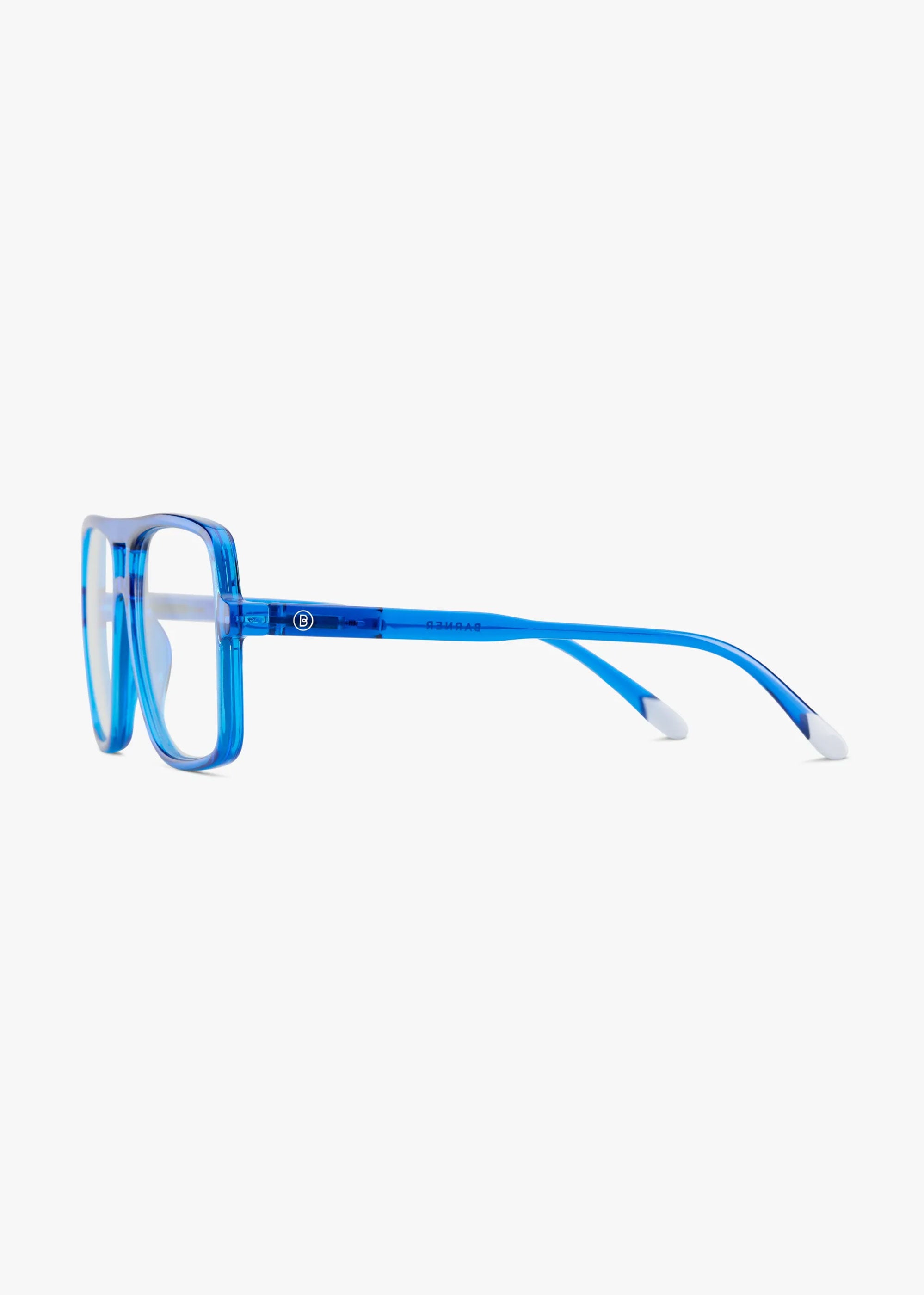 Barner Jake Glossy Blue Light Glasses - Electric Blue