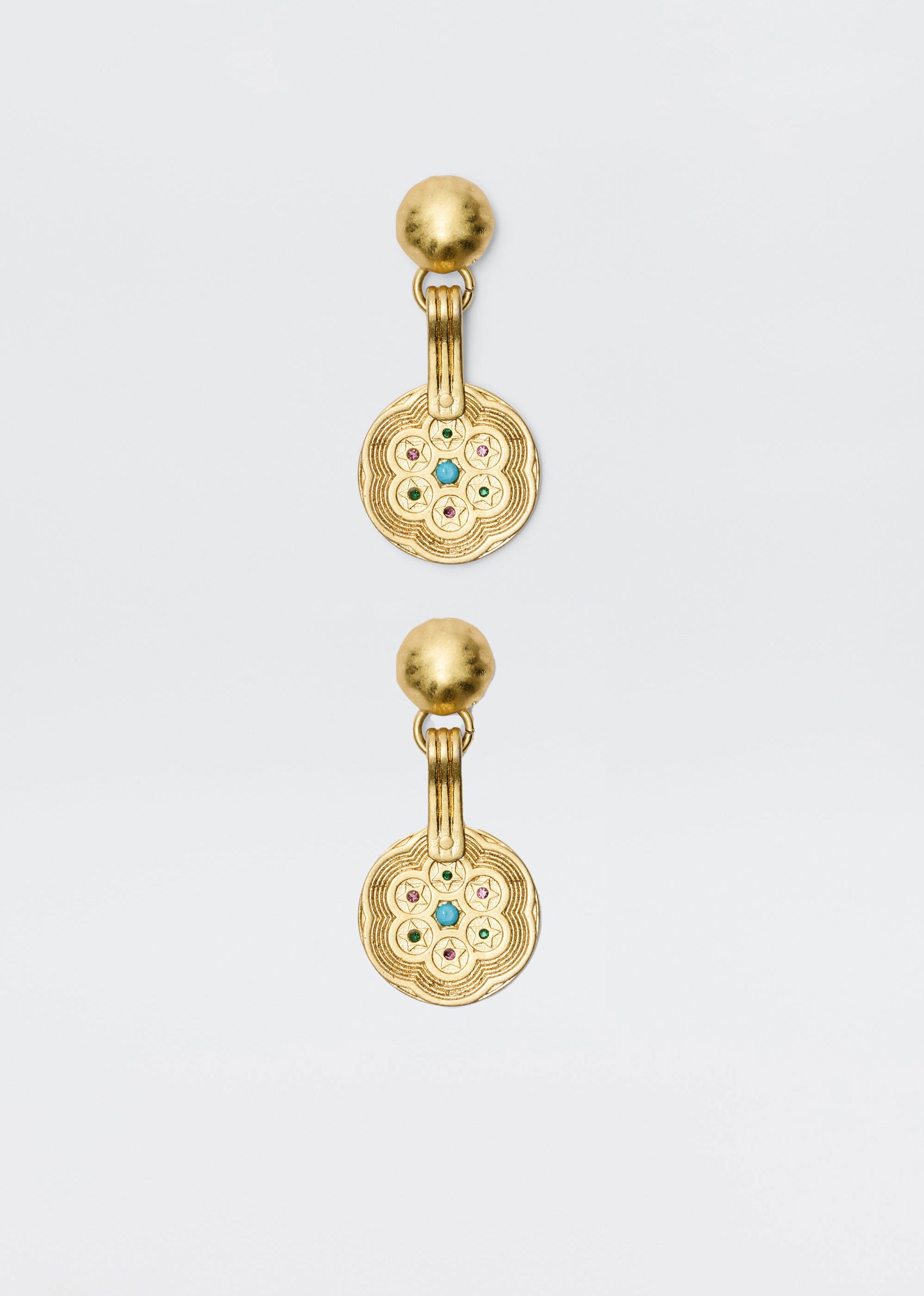 Rixo Anouk 18-Karat Gold-Plated Earrings