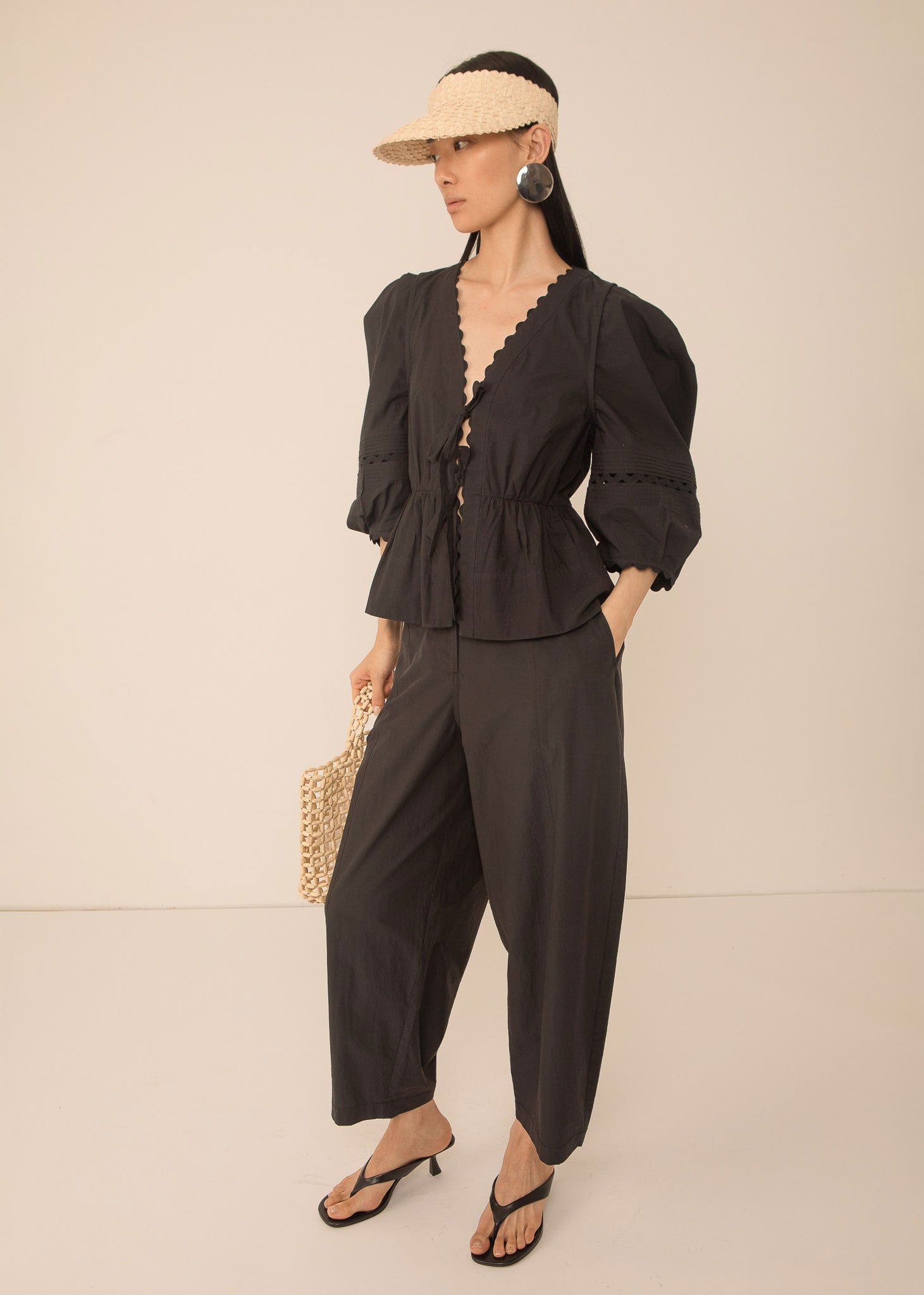 VI.VE.RE Thea Barrel Leg Trouser