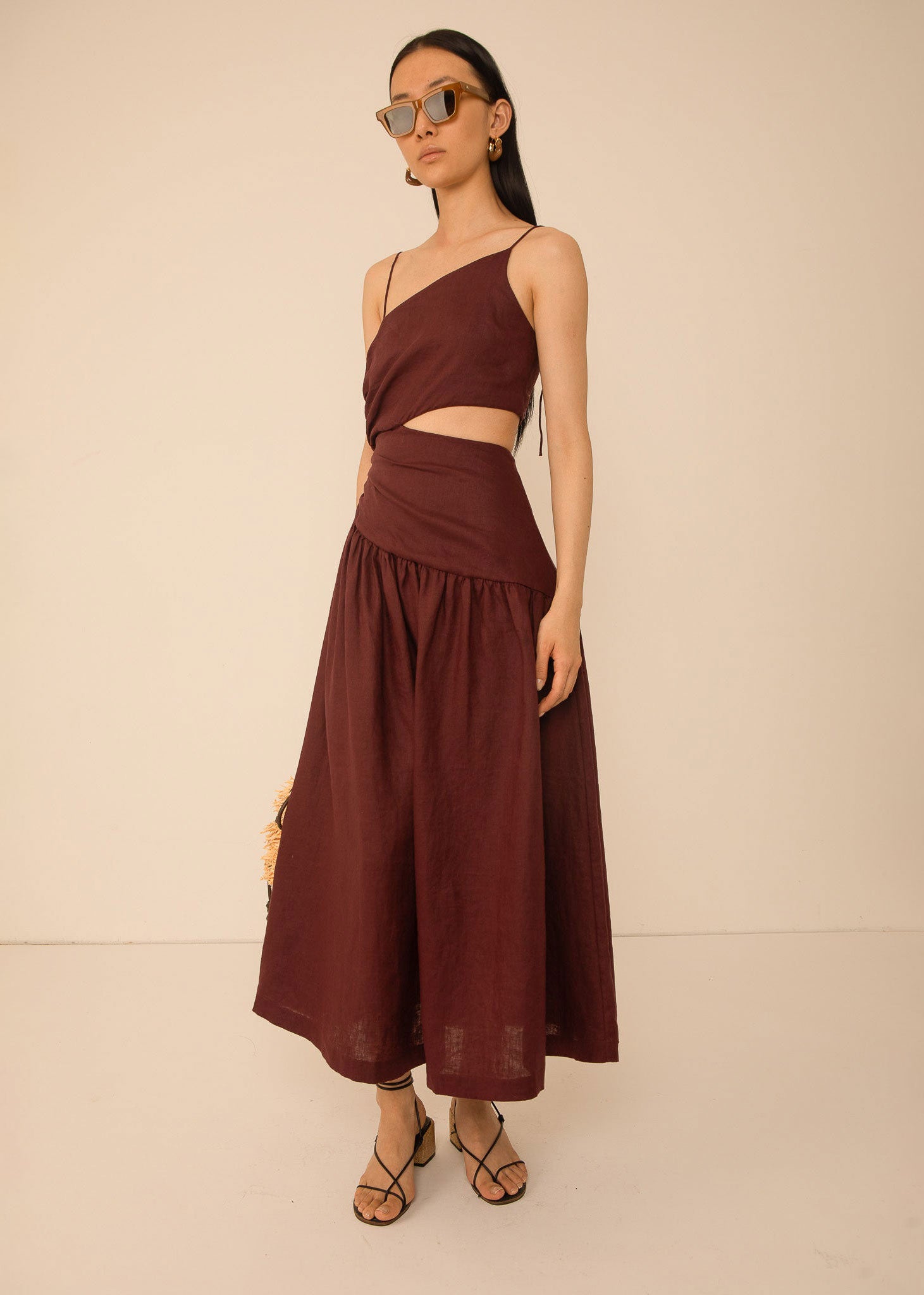 VI.VE.RE Lore Linen Dress