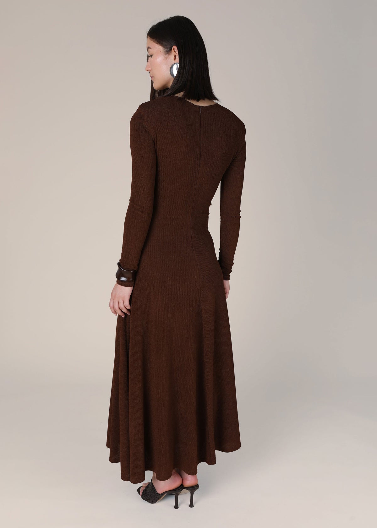 VI.VE.RE Hanna Fit And Flare Dress - Brown