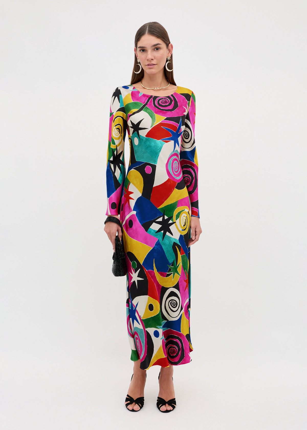 Rixo Amal Dress - Cosmos Swirl