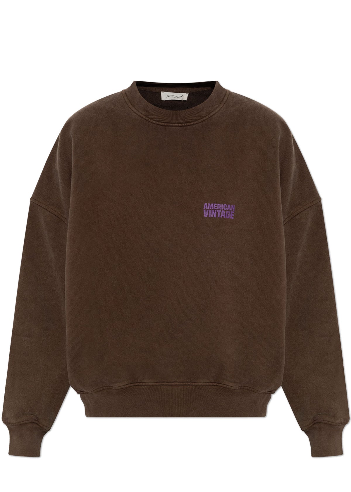 American Vintage Plizzy Sweatshirt - Vintage Chestnut