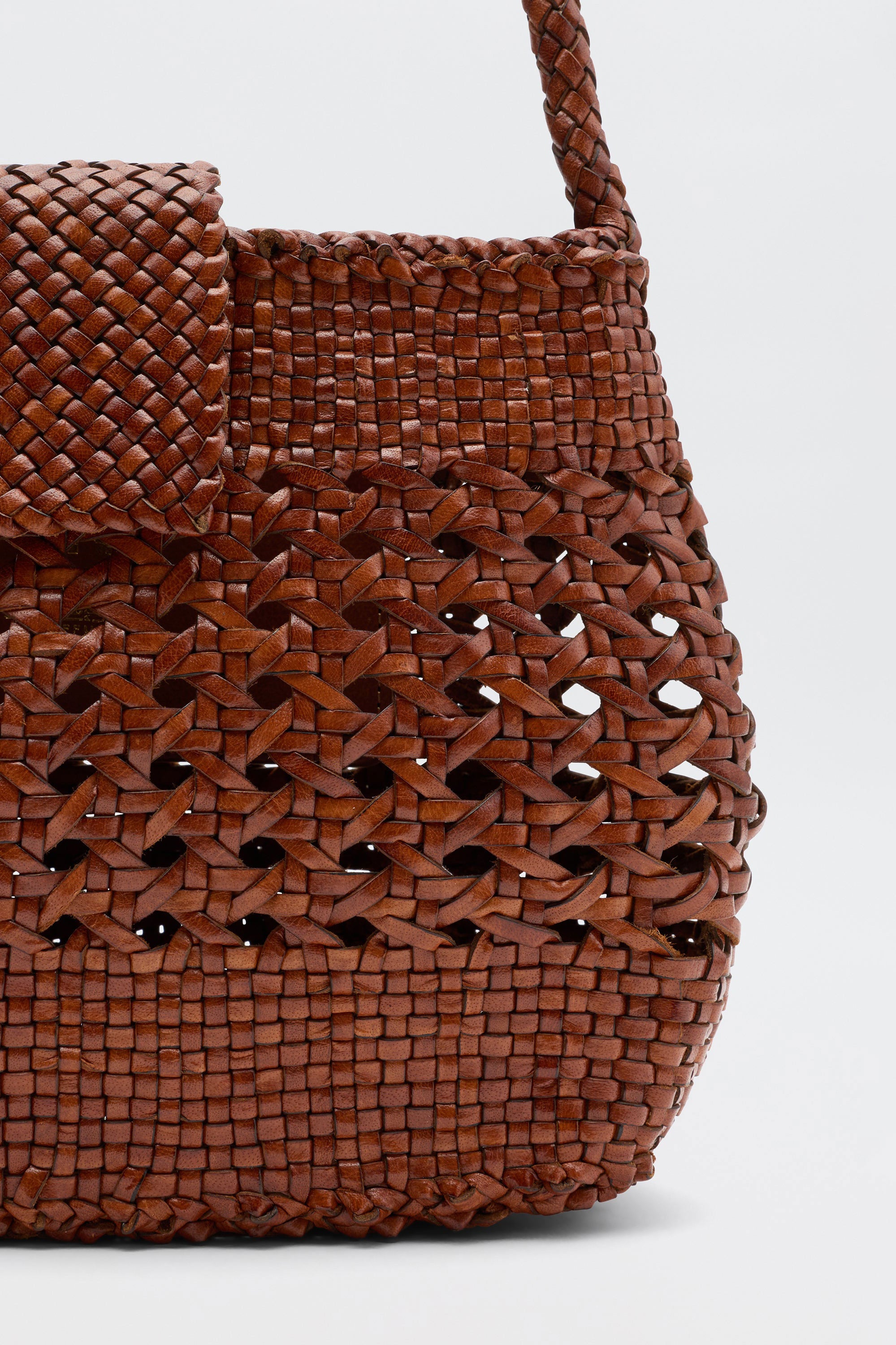 Rixo Amoria Leather Bag - Tan