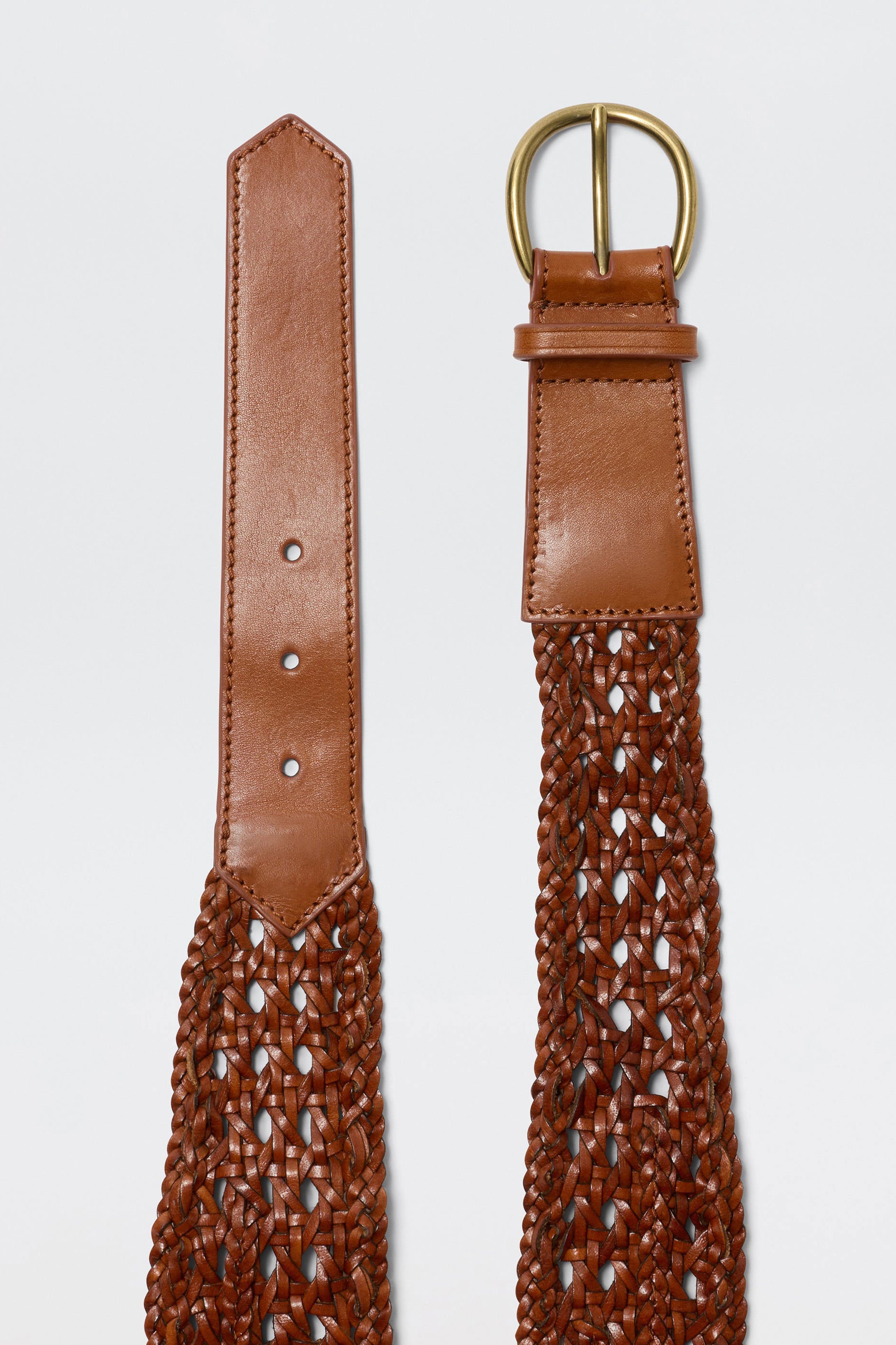 Rixo Roxella Leather Belt - Tan