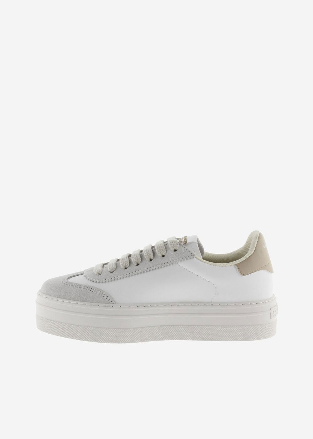 Victoria Barcelona Ciclista Faux Leather & Suede Sneakers - Hielo