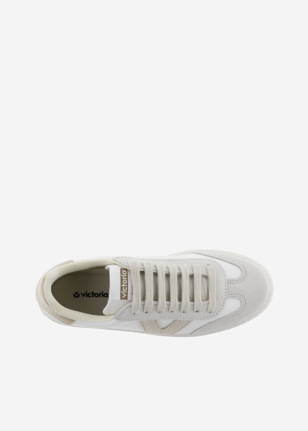 Victoria Barcelona Ciclista Faux Leather & Suede Sneakers - Hielo