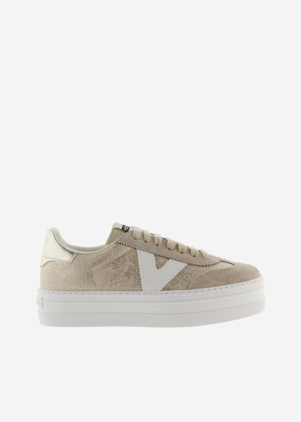 Victoria Barcelona Ciclista Sneakers - Metallic Canva & Suede