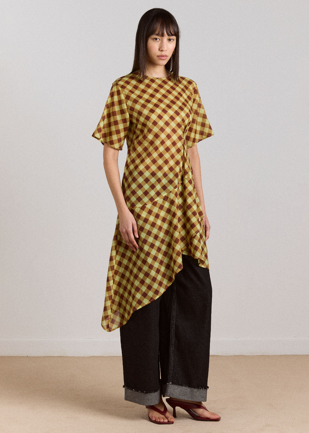 Damson Madder Harmony Sheer Midi dress