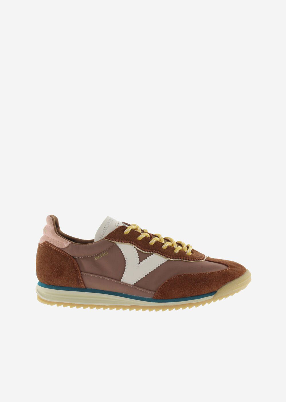 Victoria Saturno Nylon & Suede Sneakers - Terra