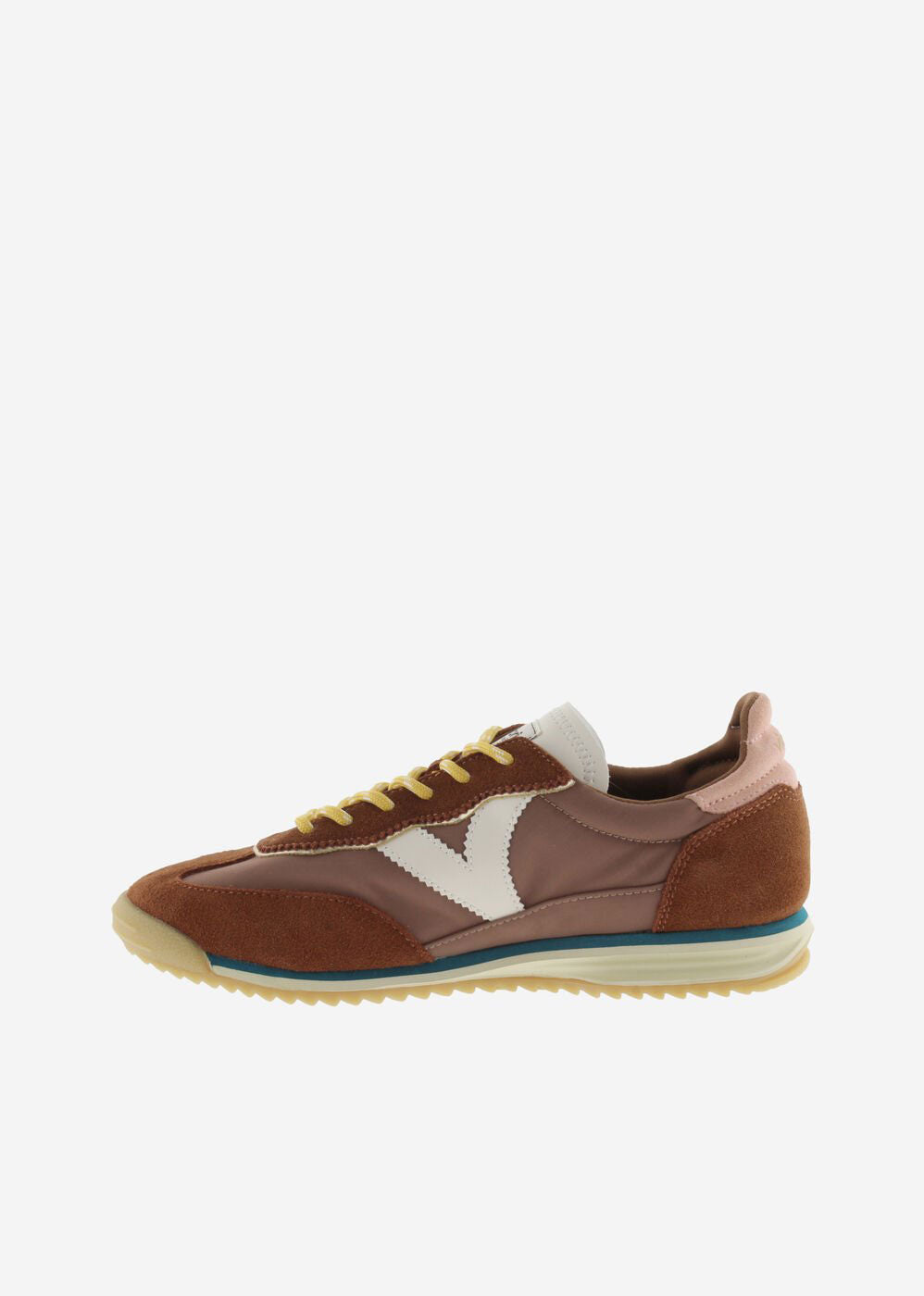 Victoria Saturno Nylon & Suede Sneakers - Terra