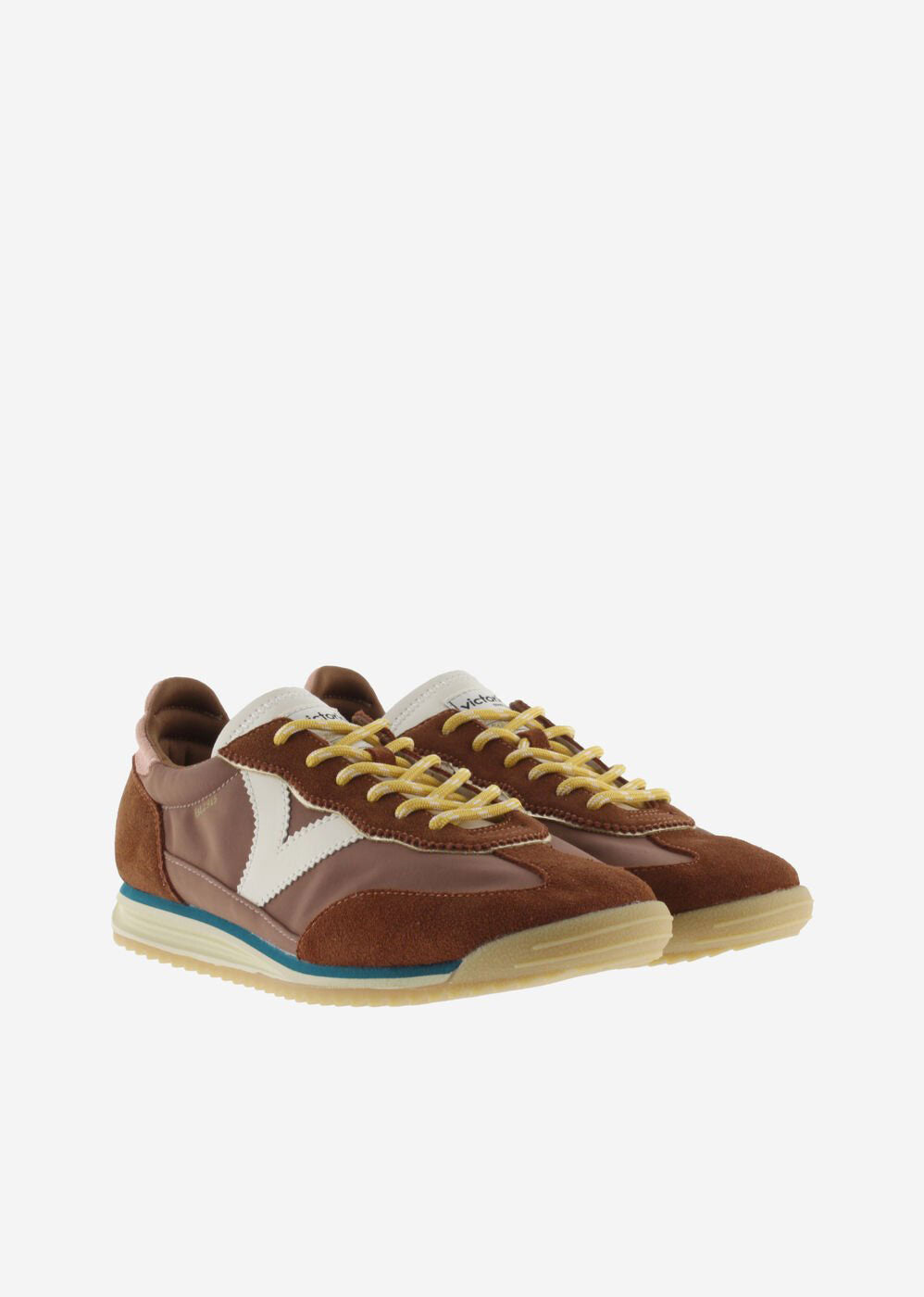Victoria Saturno Nylon & Suede Sneakers - Terra