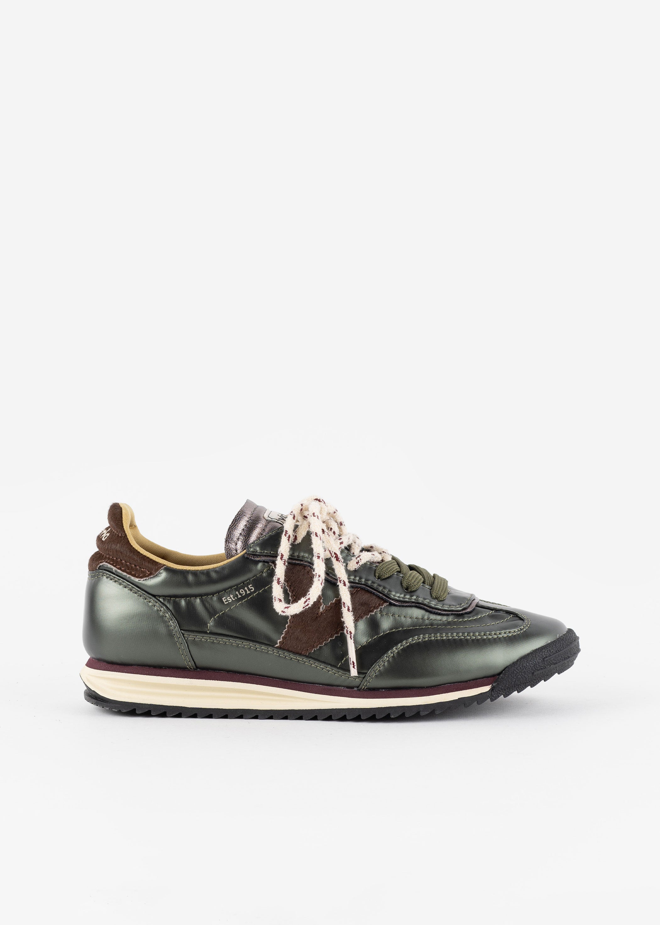 Victoria Saturno Metallic Sneakers - Khaki