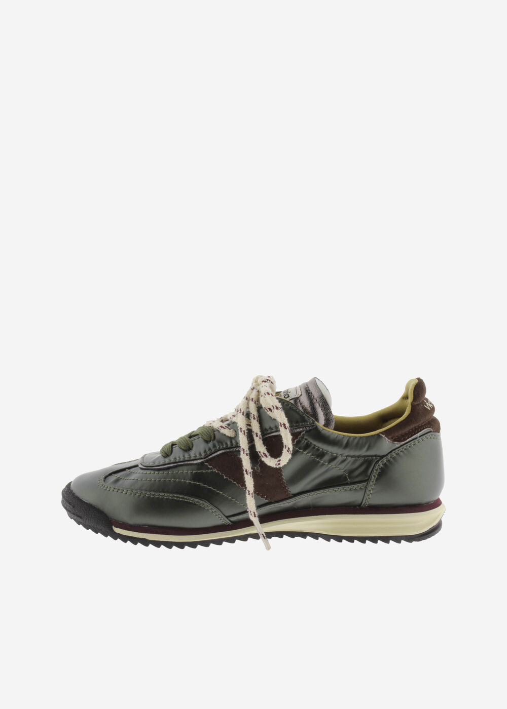 Victoria Saturno Metallic Sneakers - Khaki