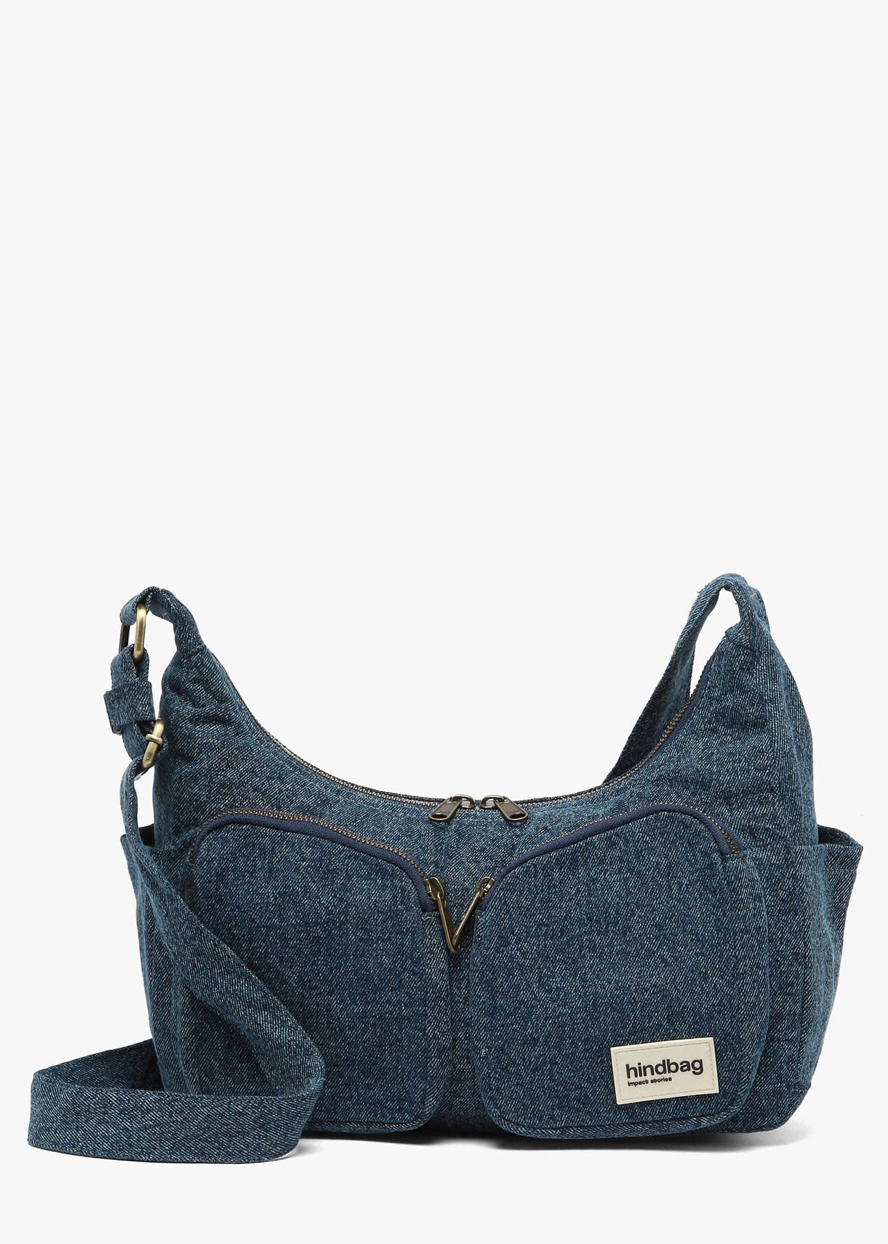 Hindbag Emile Multi Pocket Bag - Dark Blue Denim