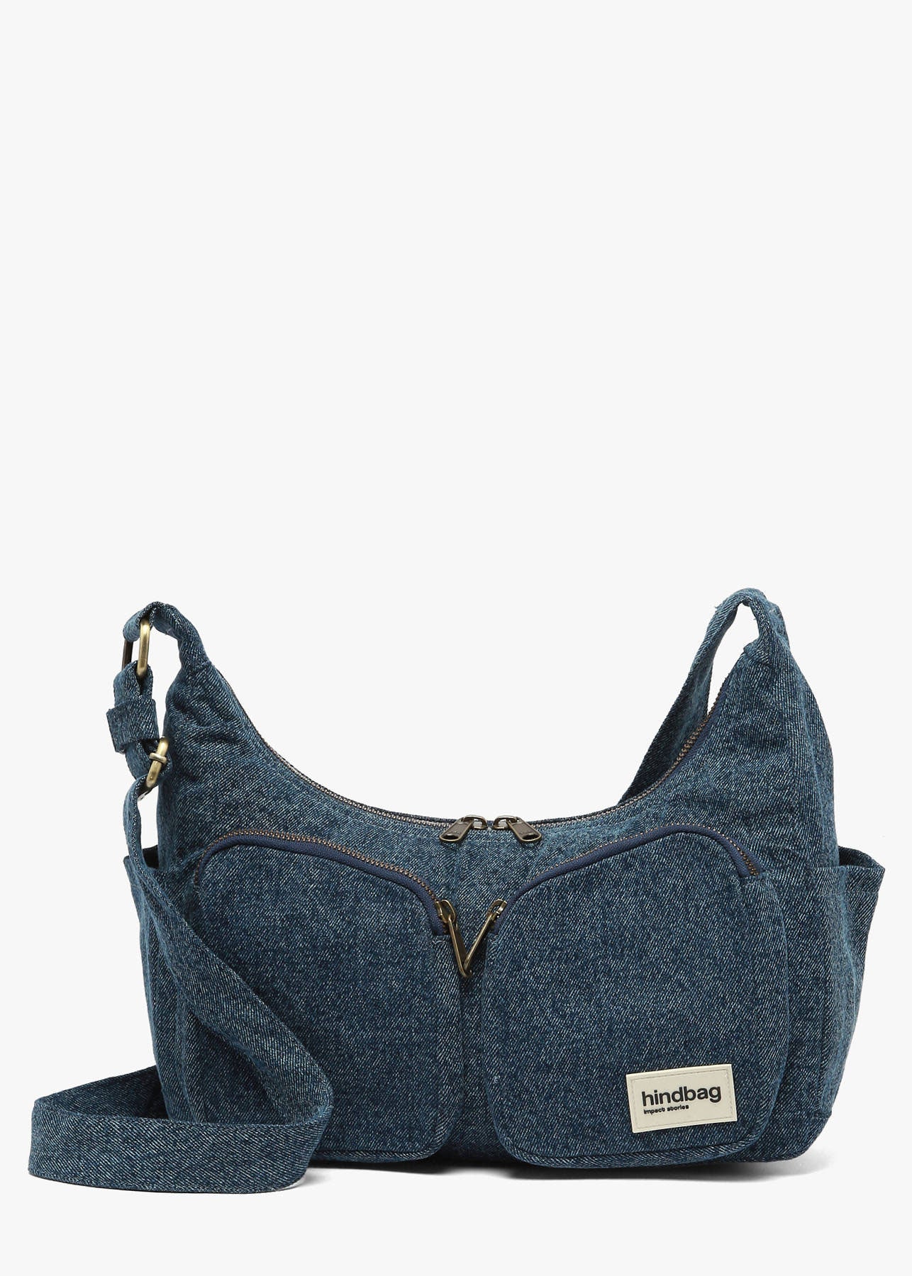 Hindbag Emile Multi Pocket Bag - Dark Blue Denim
