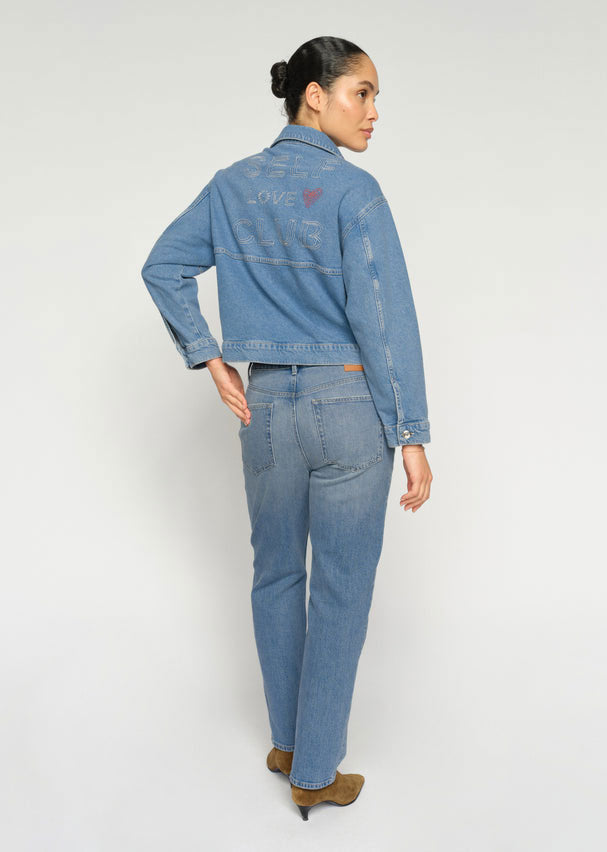 MOS MOSH MMRachel Slanted Jeans - Mid Blue