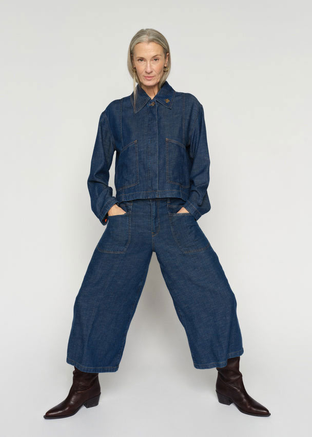 MOS MOSH MMCulotte Arge Jeans - Dark Blue