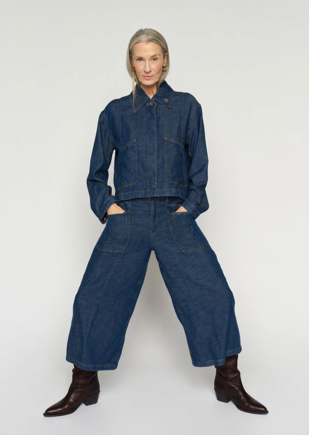MOS MOSH MMCulotte Arge Jeans - Dark Blue