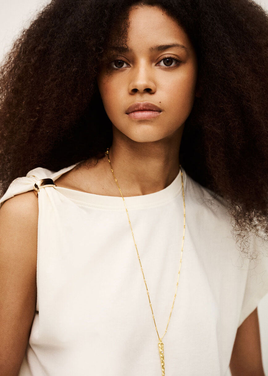 BA&SH Allia Short-Sleeved T-shirt - Ecru