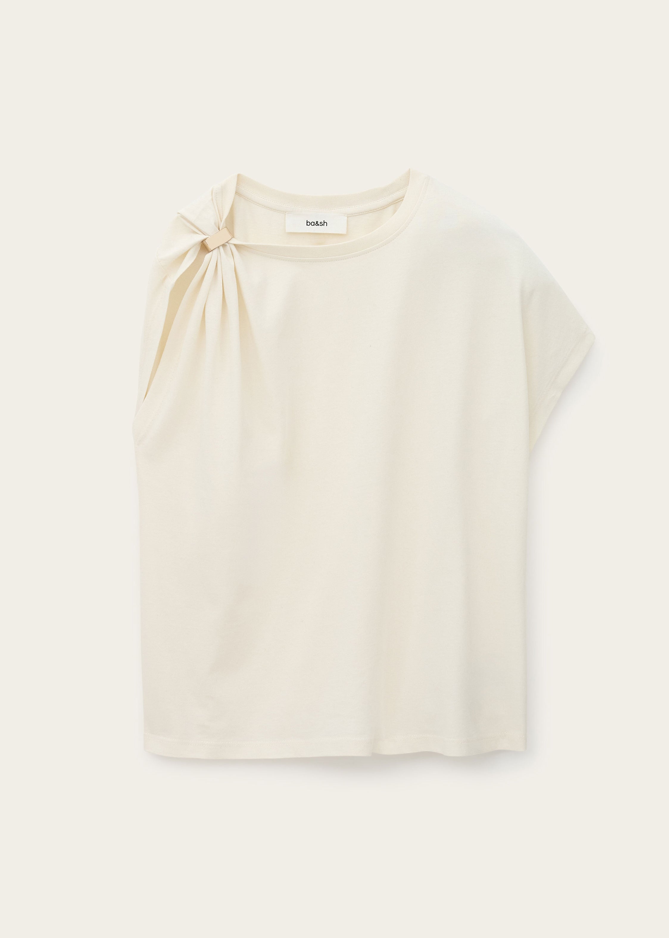 BA&SH Allia Short-Sleeved T-shirt - Ecru
