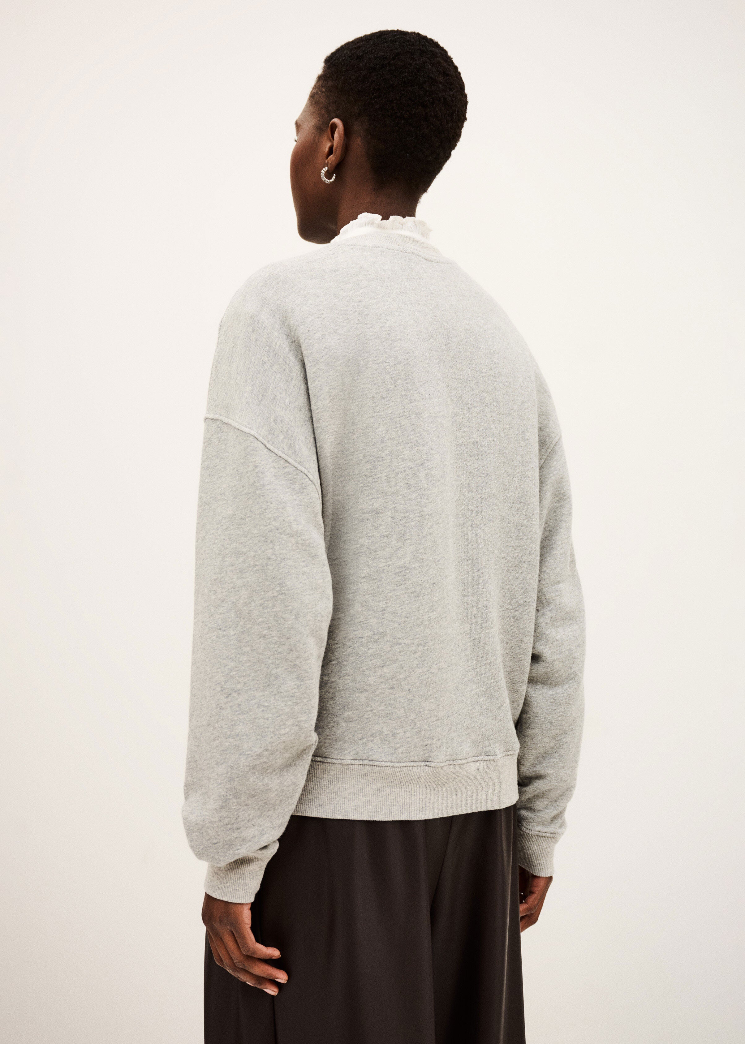 BA&SH Benjamin Two-Tone Sweatshirt - Grey