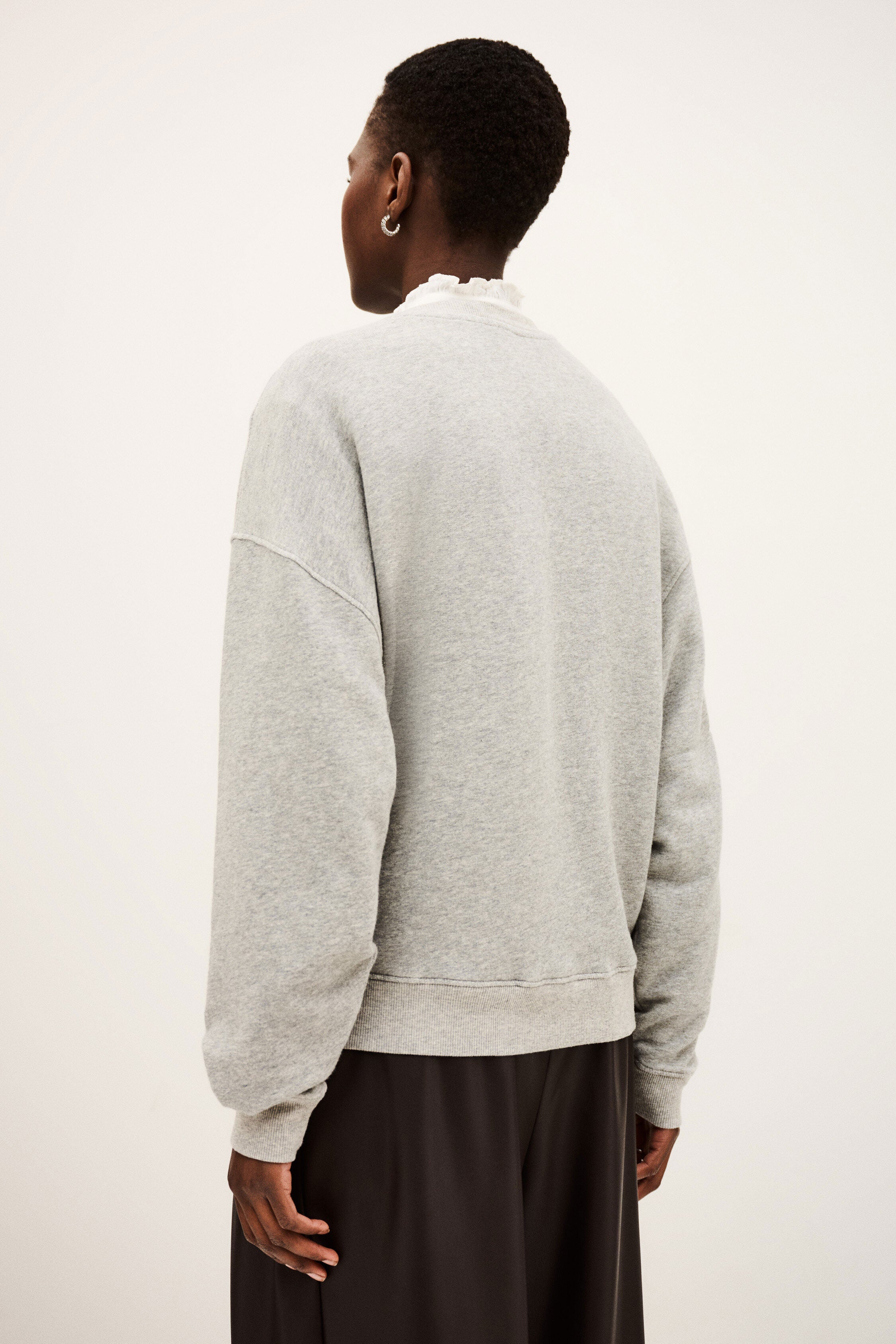 BA&SH Benjamin Two-Tone Sweatshirt - Grey