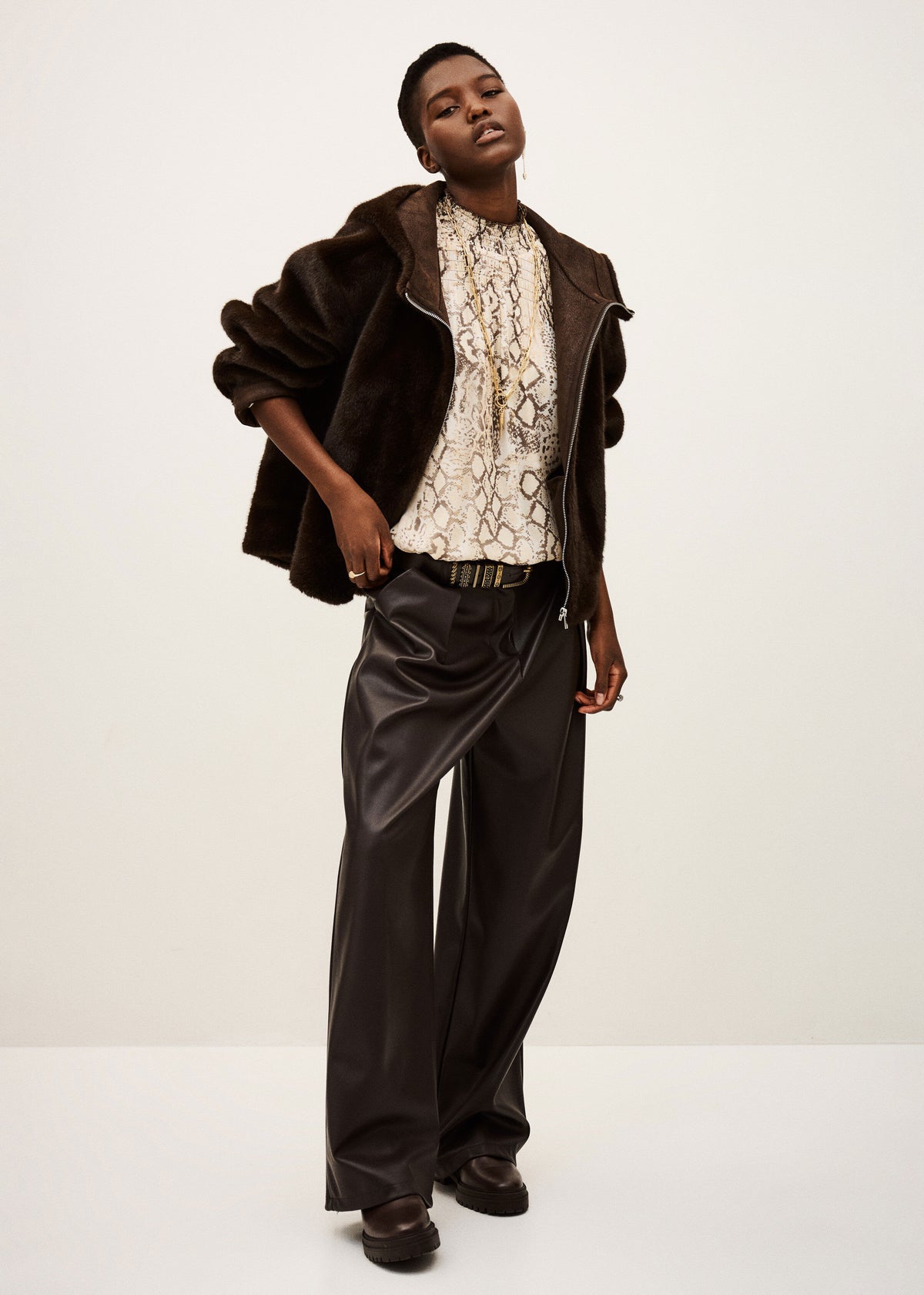 BA&SH Pandy Faux Fur Coat