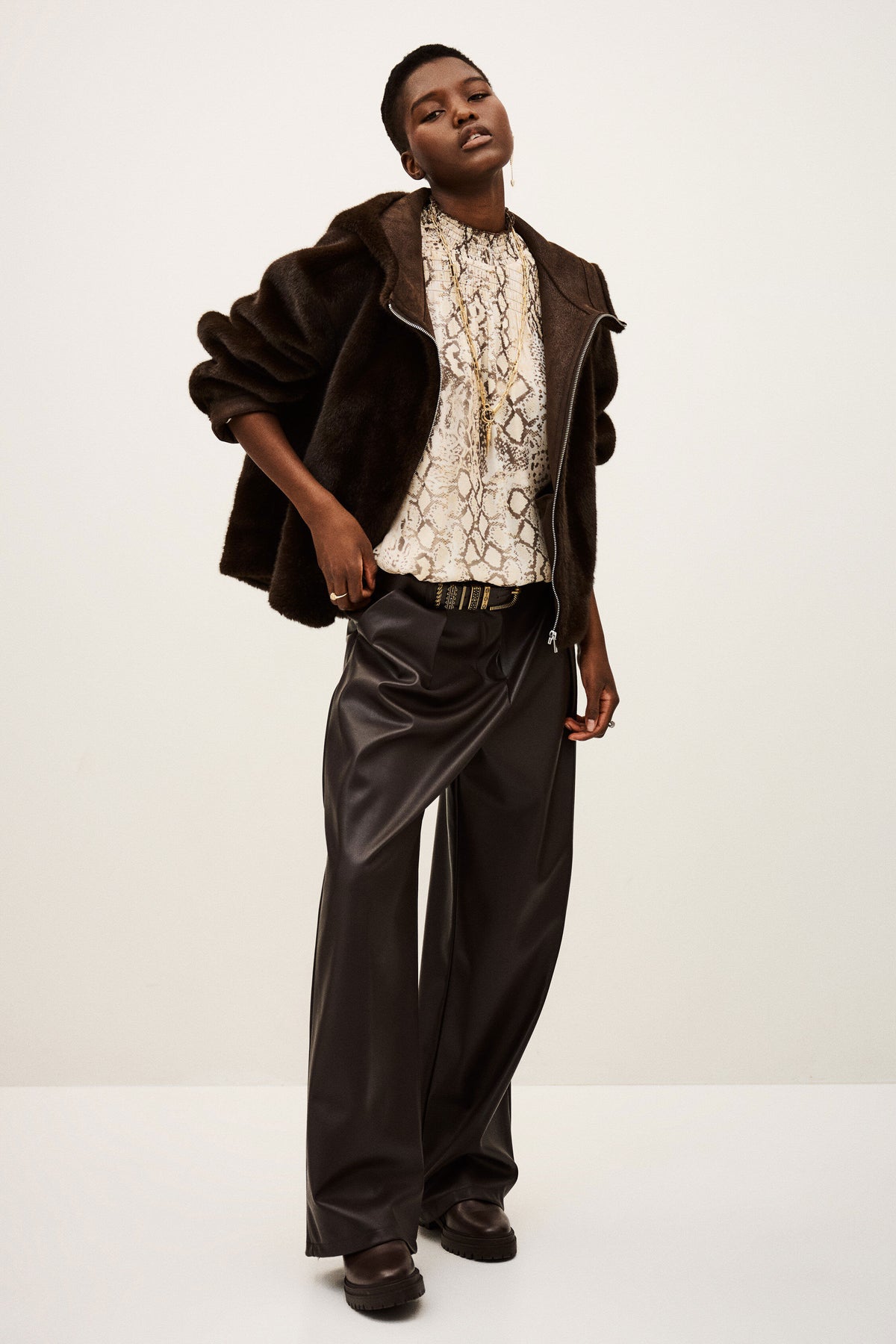 BA&SH Pandy Faux Fur Coat