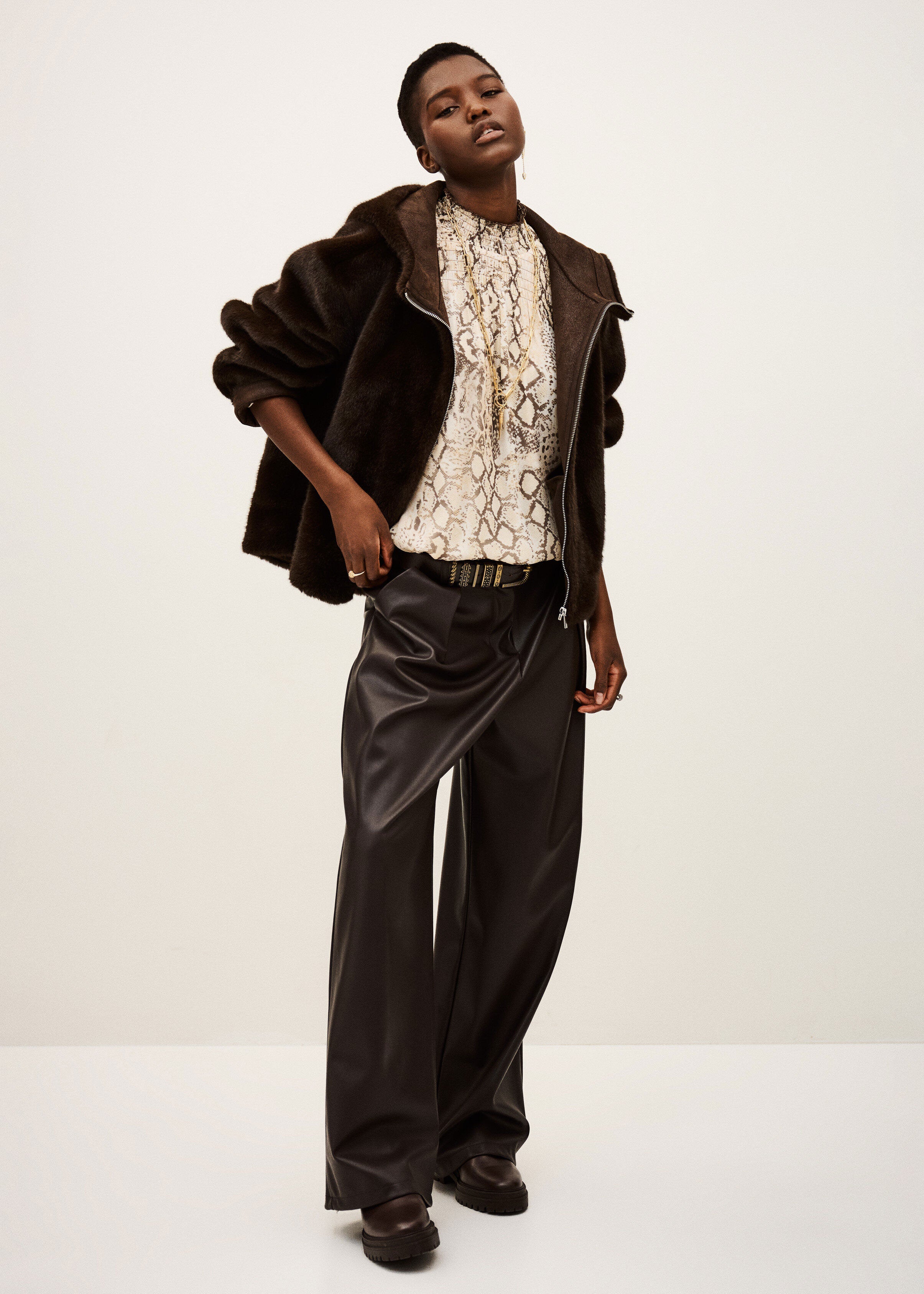 BA&SH Pandy Faux Fur Coat