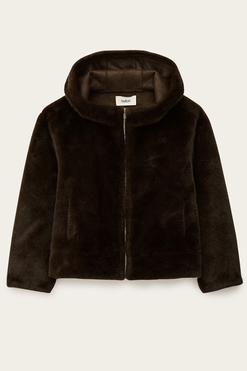 BA&SH Pandy Faux Fur Coat