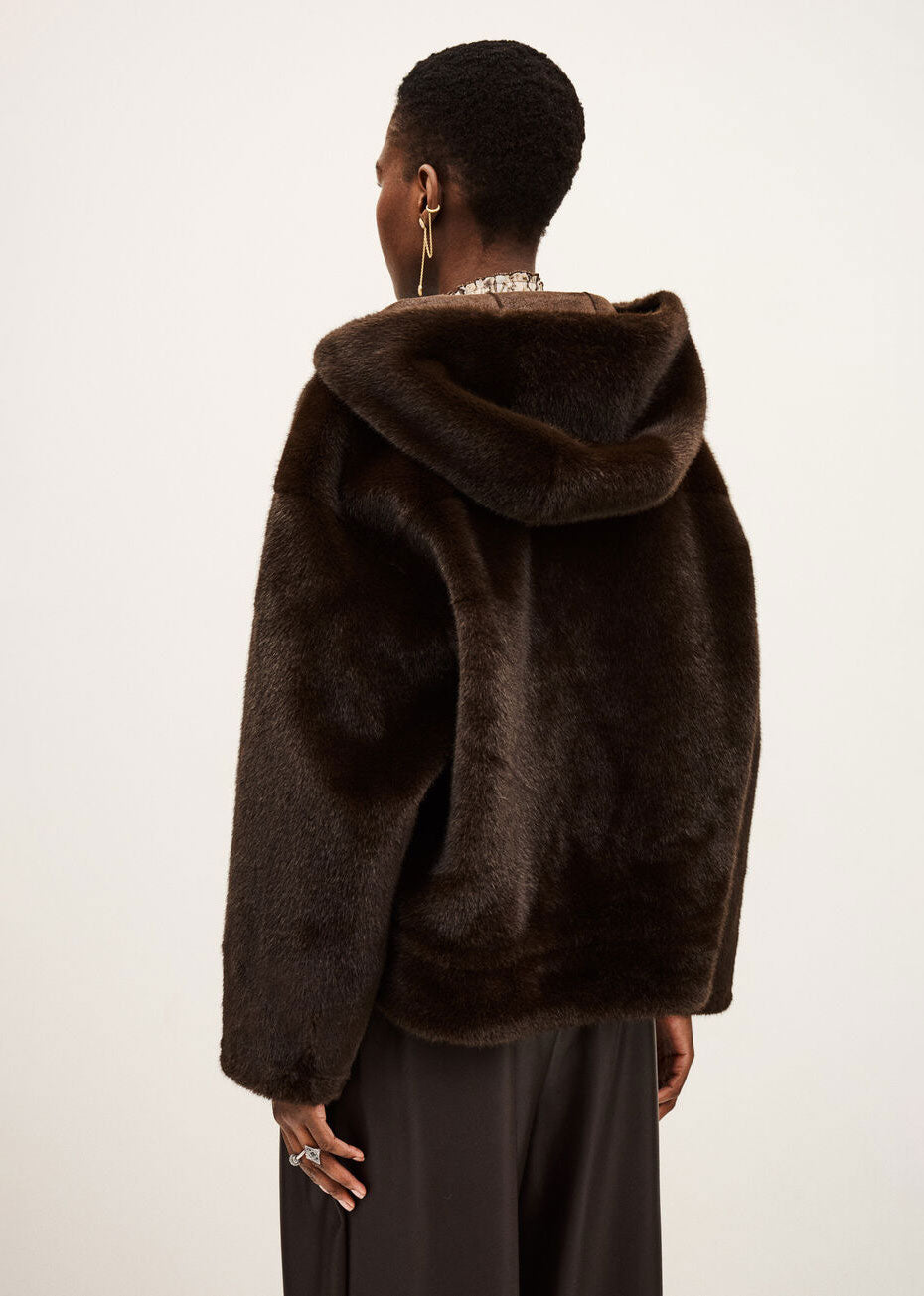 BA&SH Pandy Faux Fur Coat