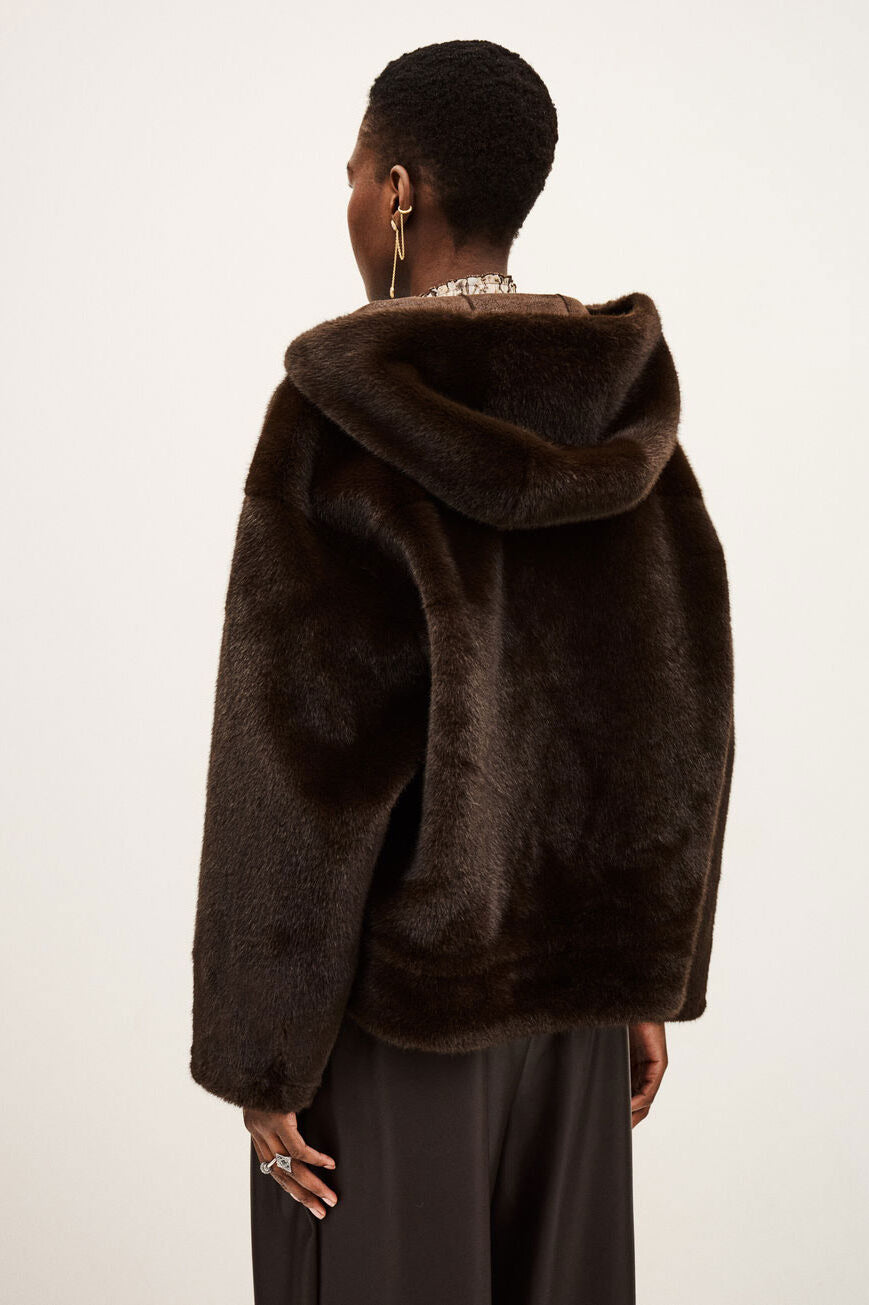 BA&SH Pandy Faux Fur Coat