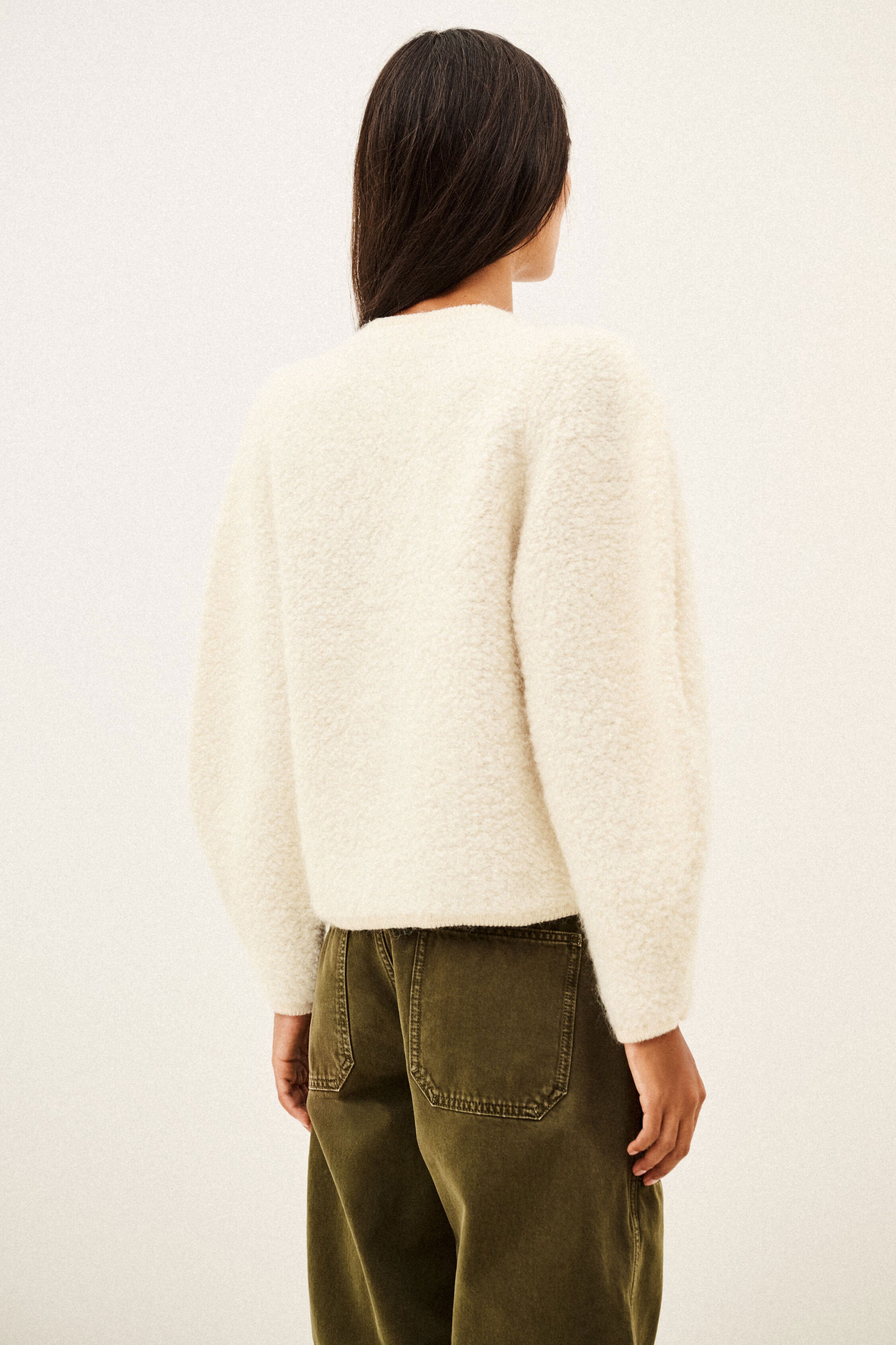 BA&SH Fida Knit Cardigan - Ecru
