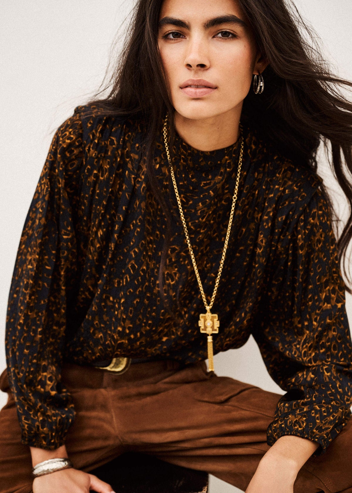 BA&SH Hope Patterned Blouse